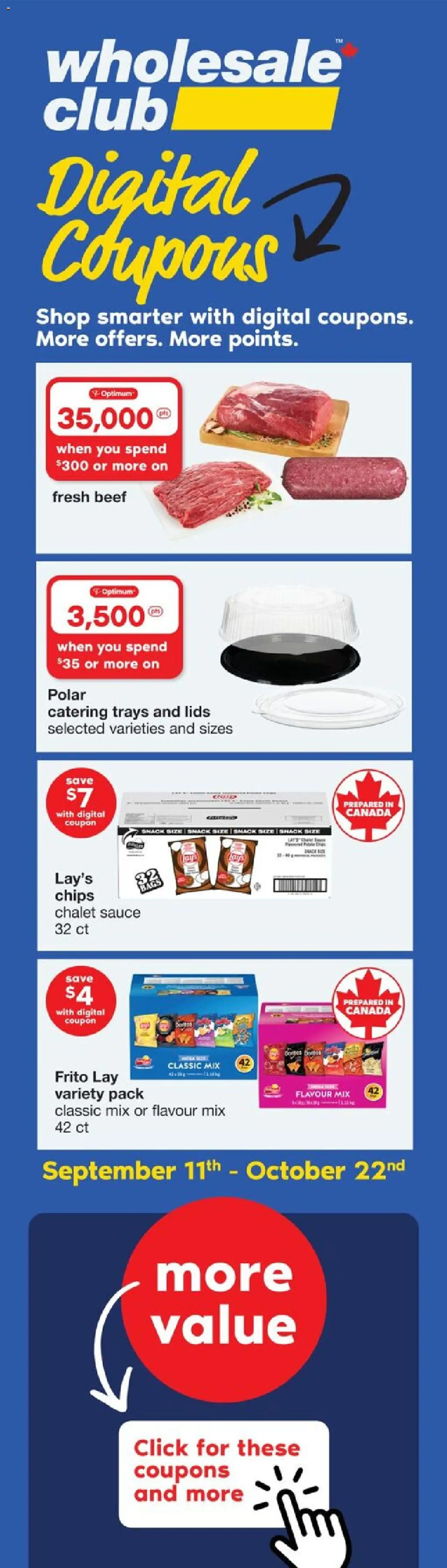 Wholesale Club weekly flyer / circulaire - page 1- valid from Oct 2, 2025
