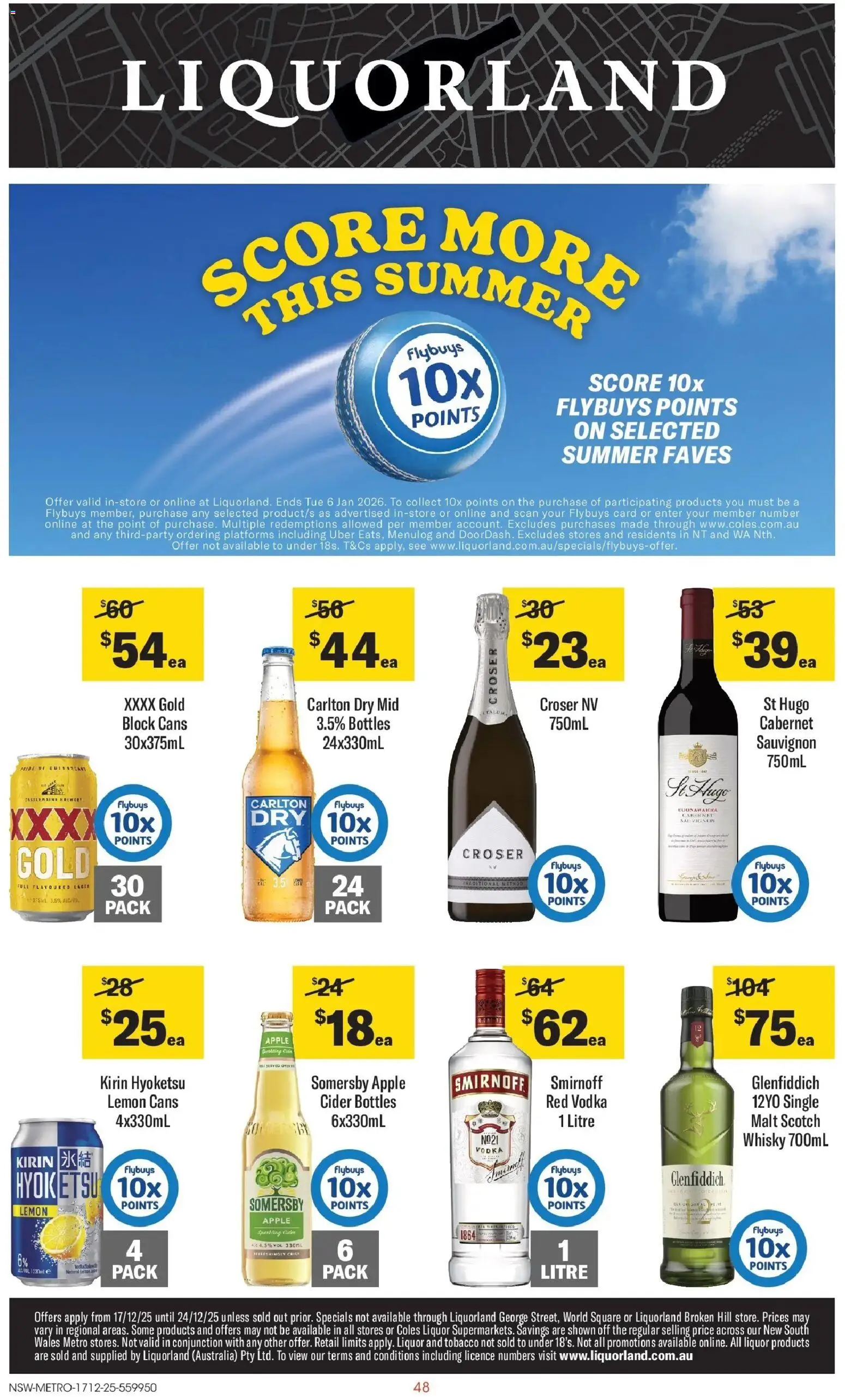 Liquorland  Catalogue  - page 1- valid from 17/12/2025