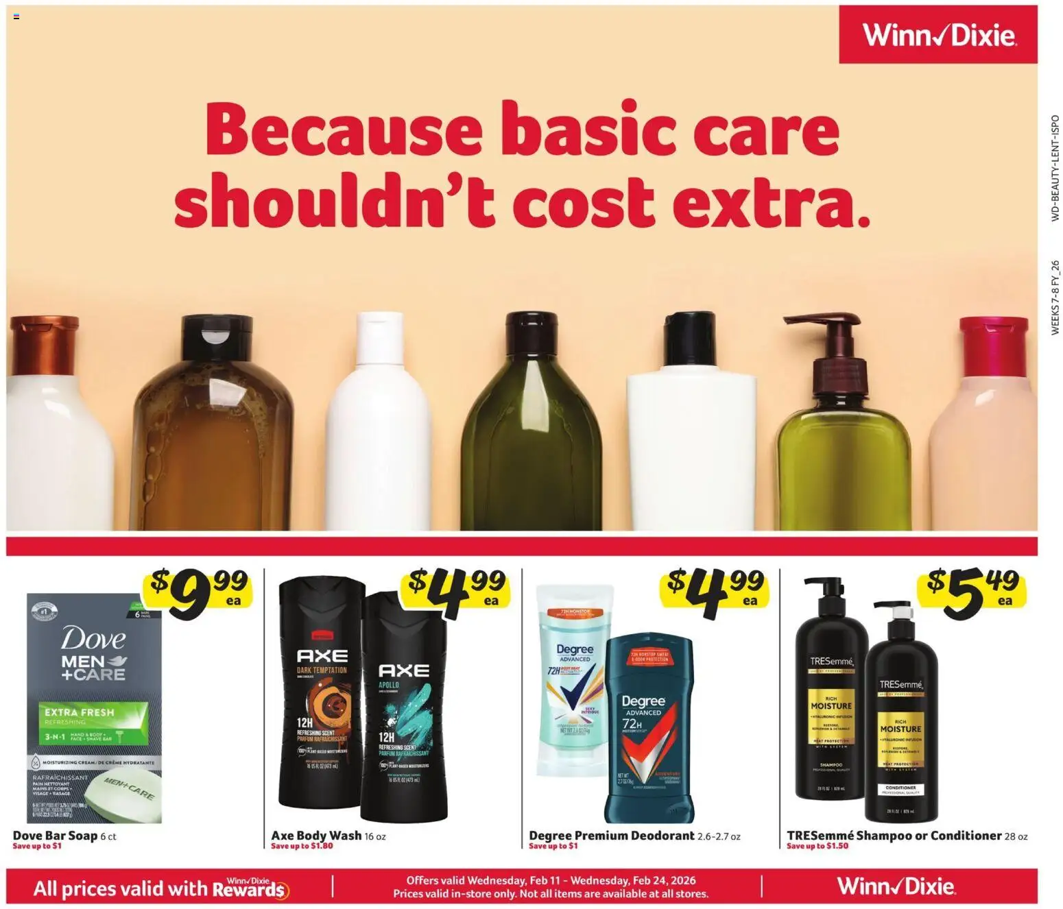Winn Dixie In-Store Flyer - page 1- valid from 02/11/2026