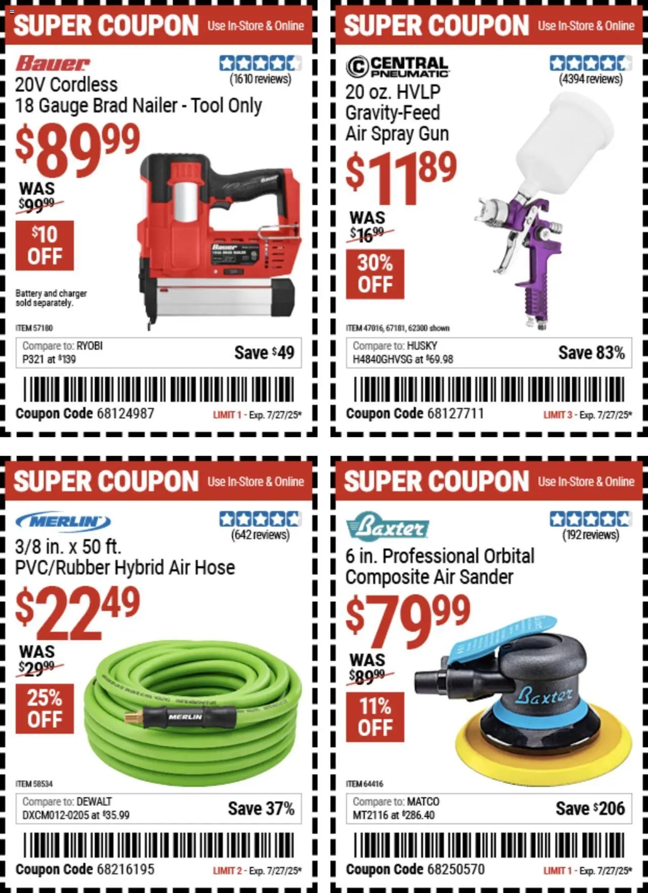 Harbor Freight Weekly Ad - page 16- valid from 07/14/2025