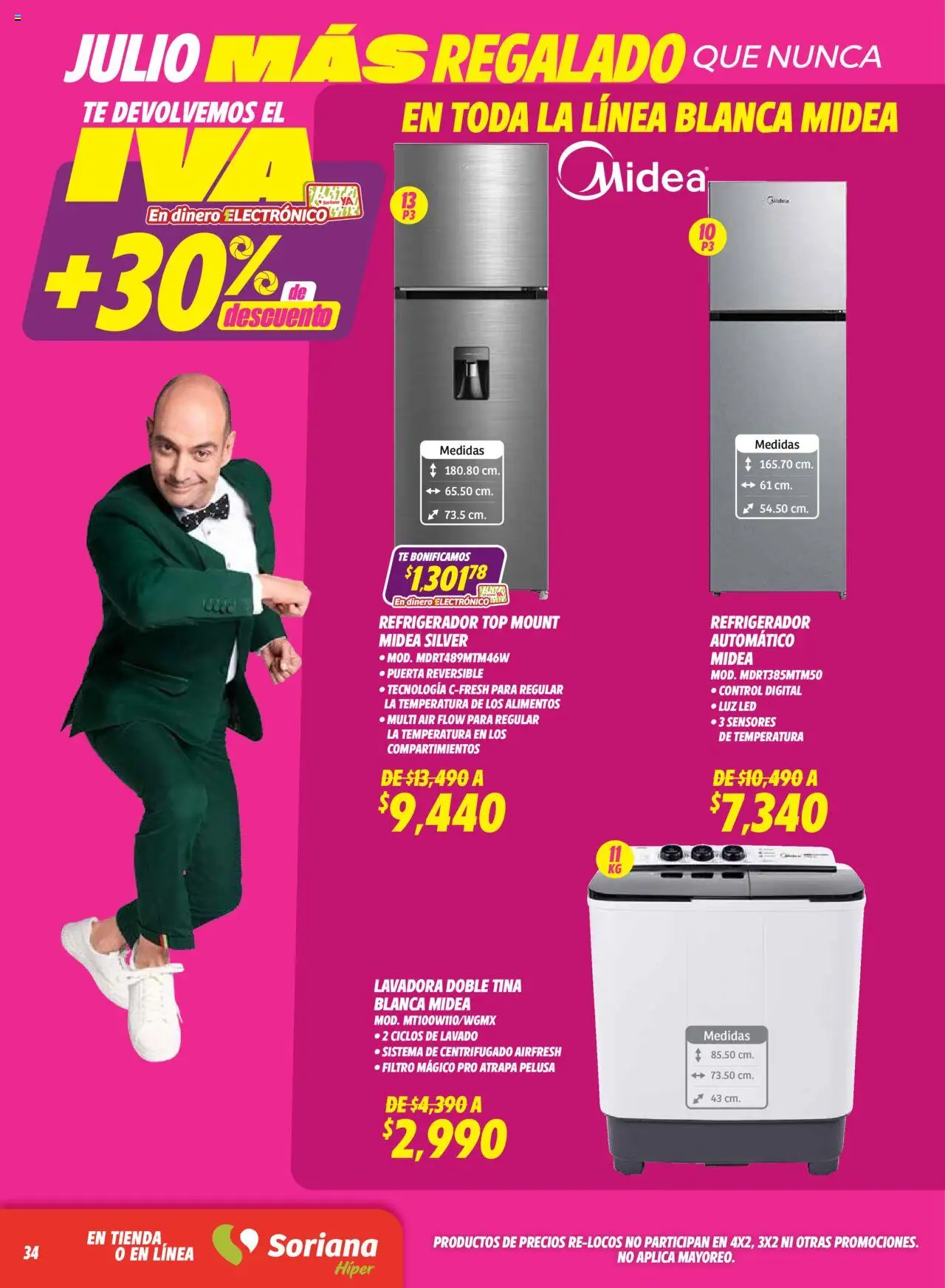Soriana - Julio Regalado Híper Nacional (Excepto frontera) - página 34- válido desde 11/07/2025