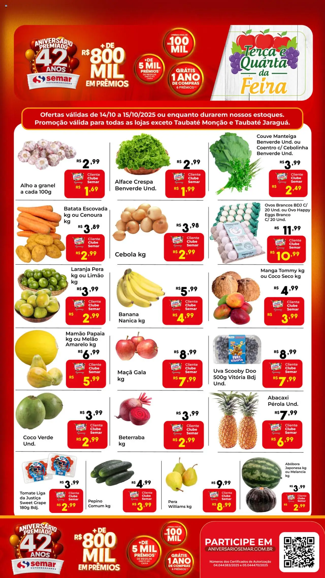 Semar Supermercado - Ofertas Feira - página 1- válido a partir de 14/10/2025
