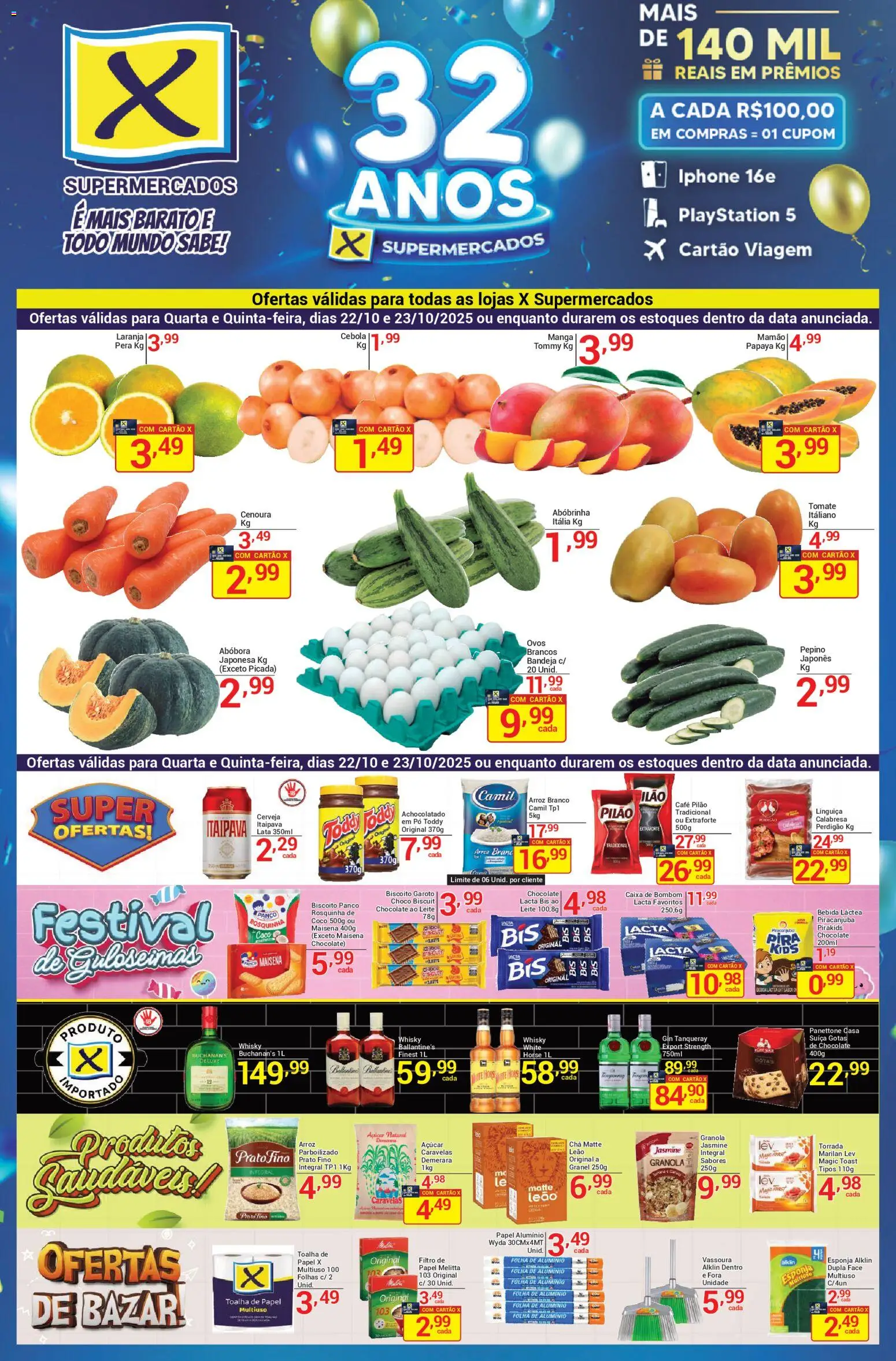 X Supermercados - Ofertas da semana  - página 1- válido a partir de 22/10/2025
