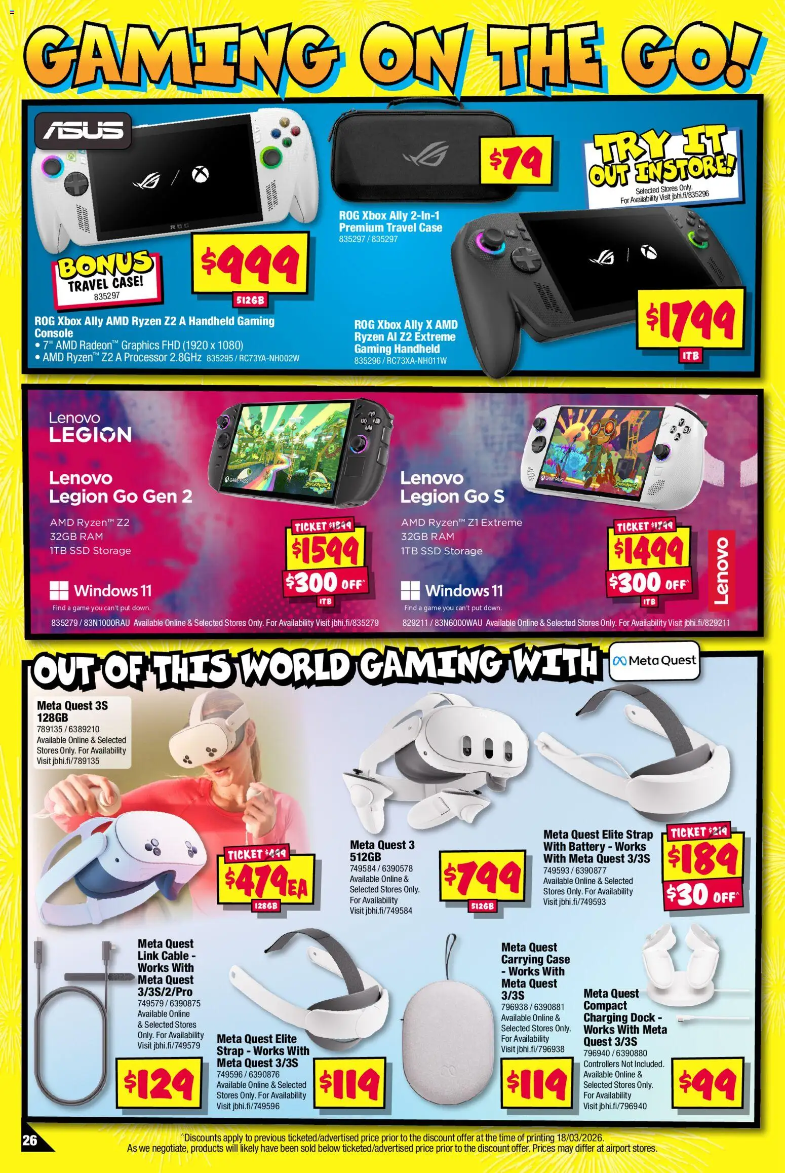 JB Hi-Fi catalogue  - page 26- valid from 30/03/2026