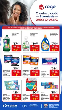Pré-visualização Semar Supermercado - Ofertas Roge válida a partir de 23/10/2025
