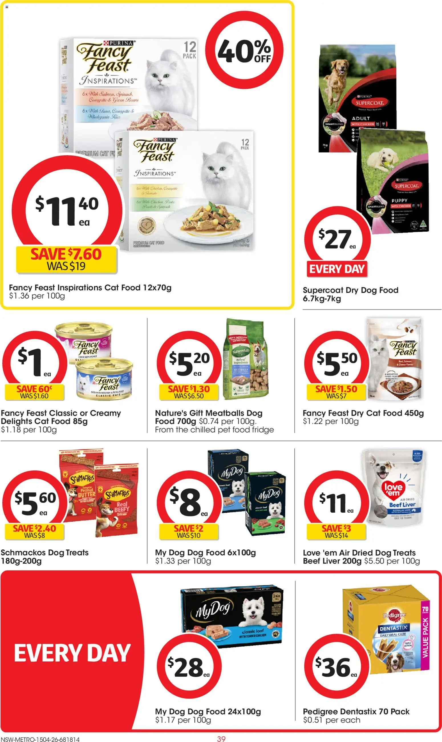 Coles catalogue  - page 39- valid from 15/04/2026