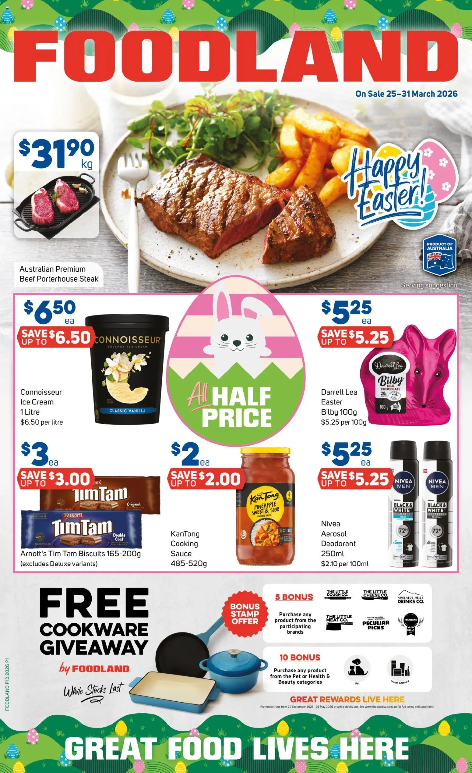 Foodland catalogue  - page 1- valid from 25/03/2026