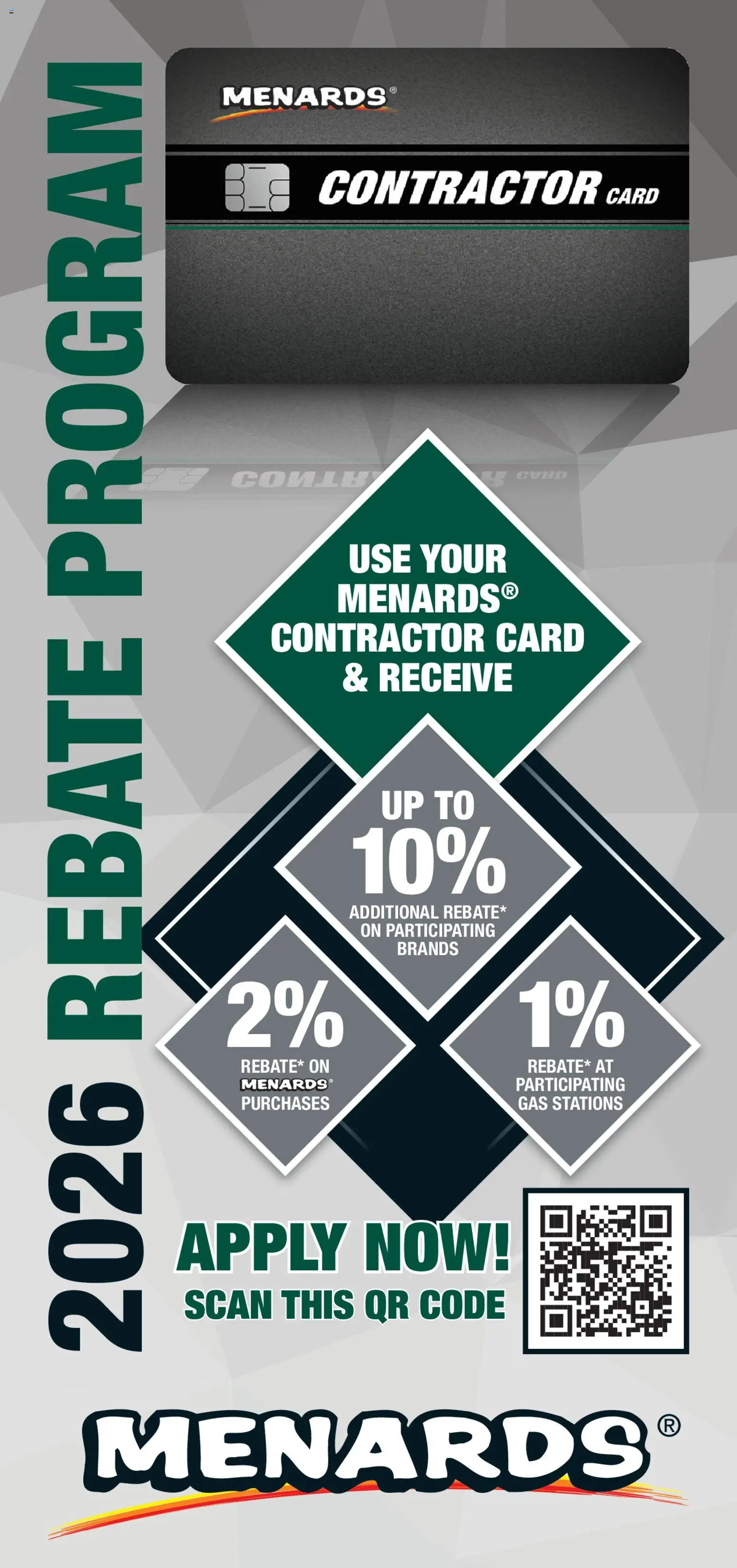 Menards Contractor Catalog - page 1- valid from 01/01/2026