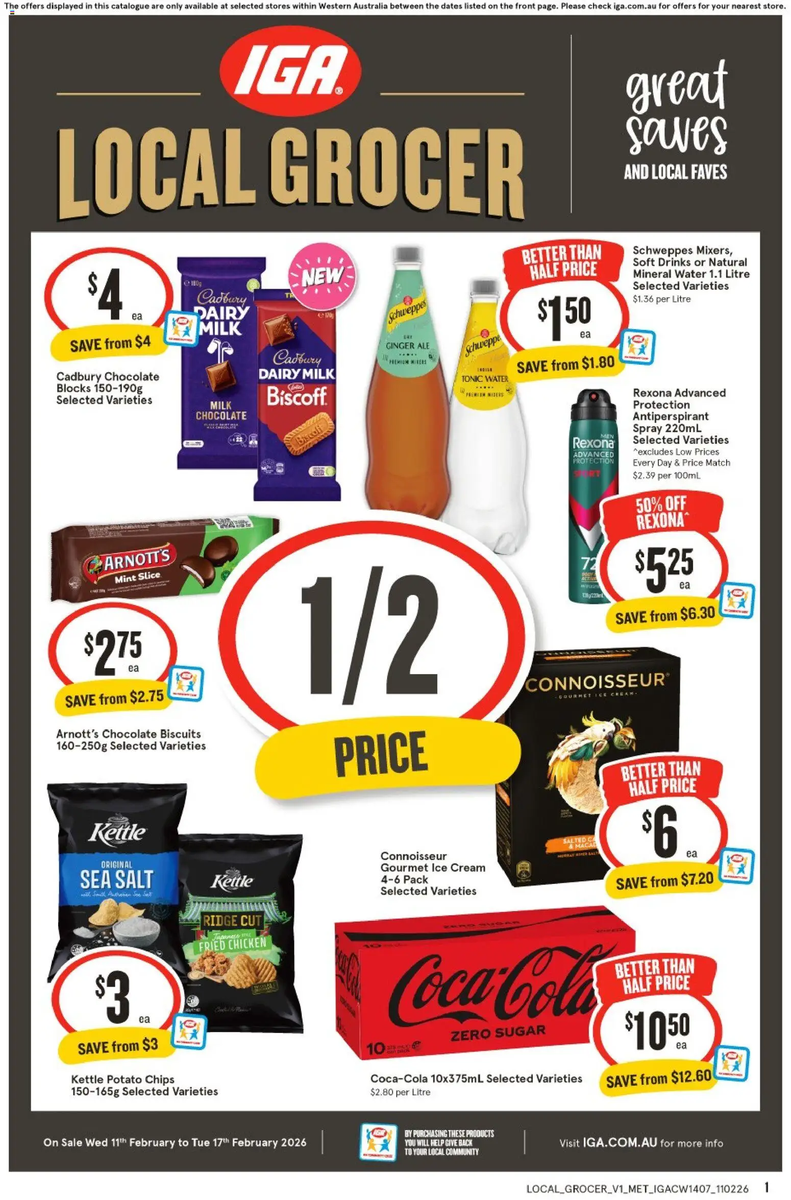 IGA Local Grocer WA - page 1- valid from 11/02/2026