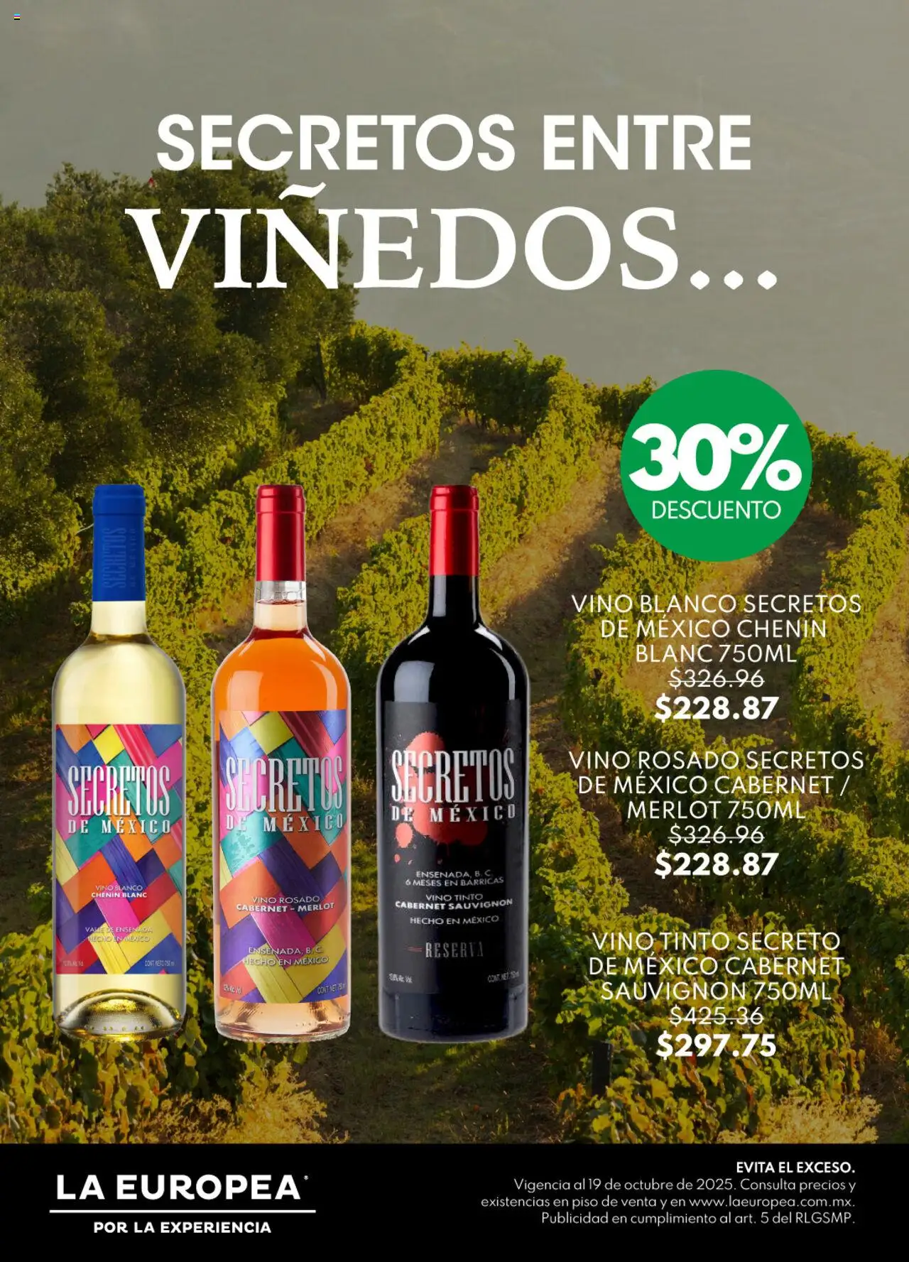 La Europea - Catálogo Secretos entre viñedos - página 1- válido desde 14/10/2025