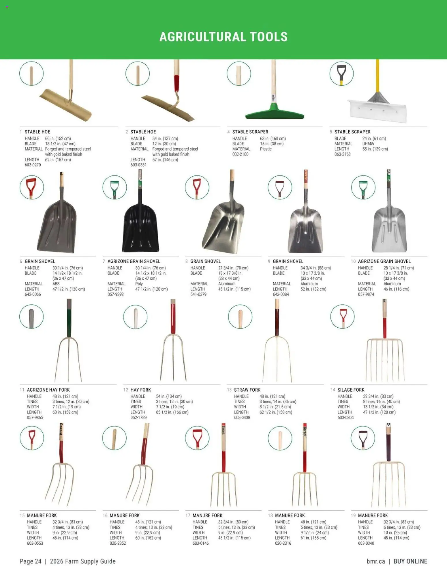 BMR - Agrizone - 2026 Farm Supply Guide - page 24- valid from Jan 9, 2026