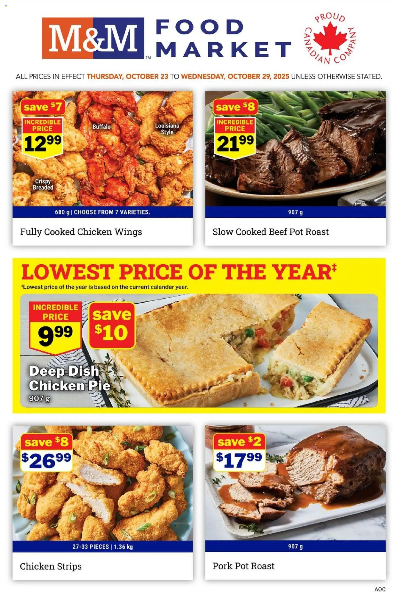 M&M Food Market weekly flyer / circulaire - page 1- valid from Oct 23, 2025