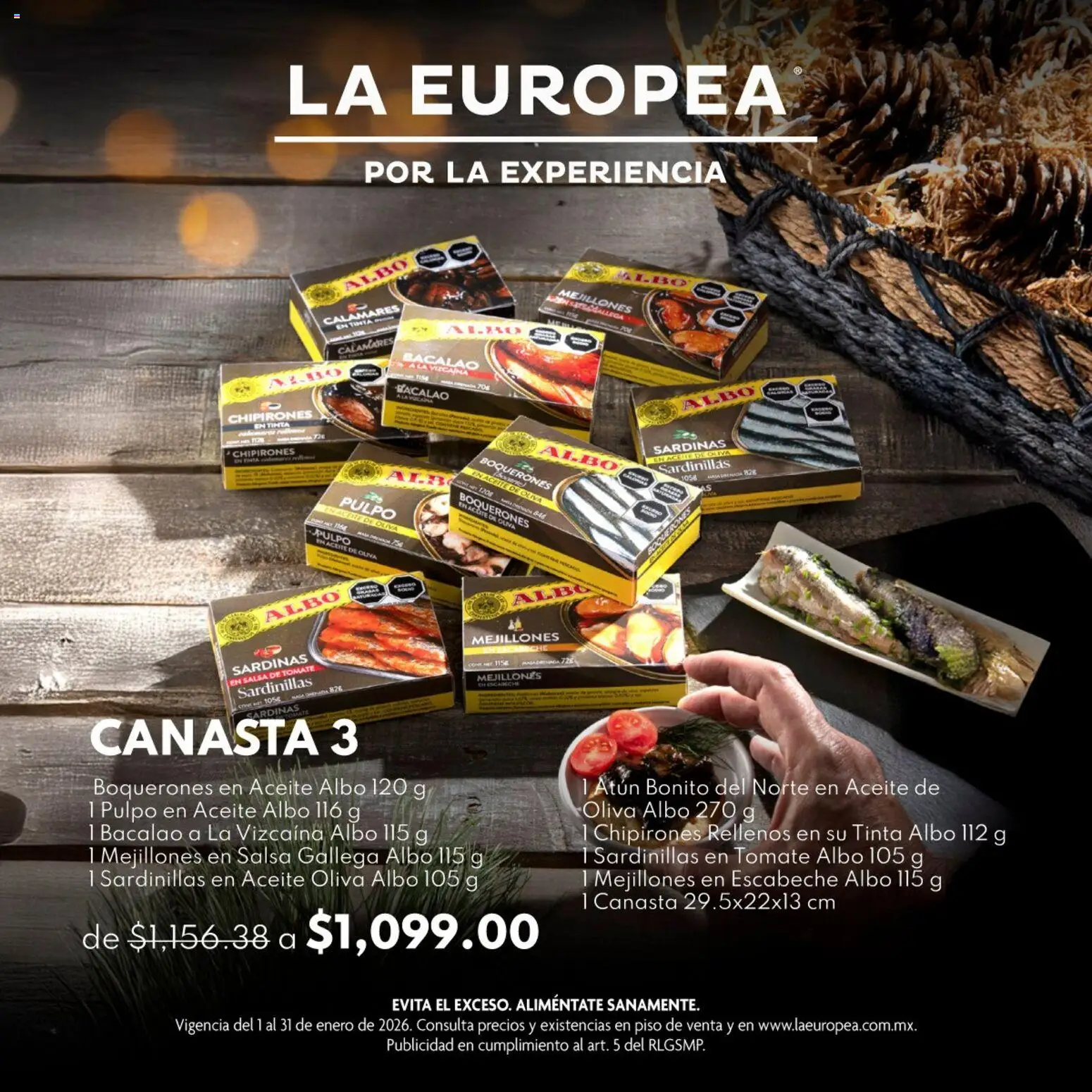 La Europea catálogo Una Selección Gourmet - página 1- válido desde 01/01/2026