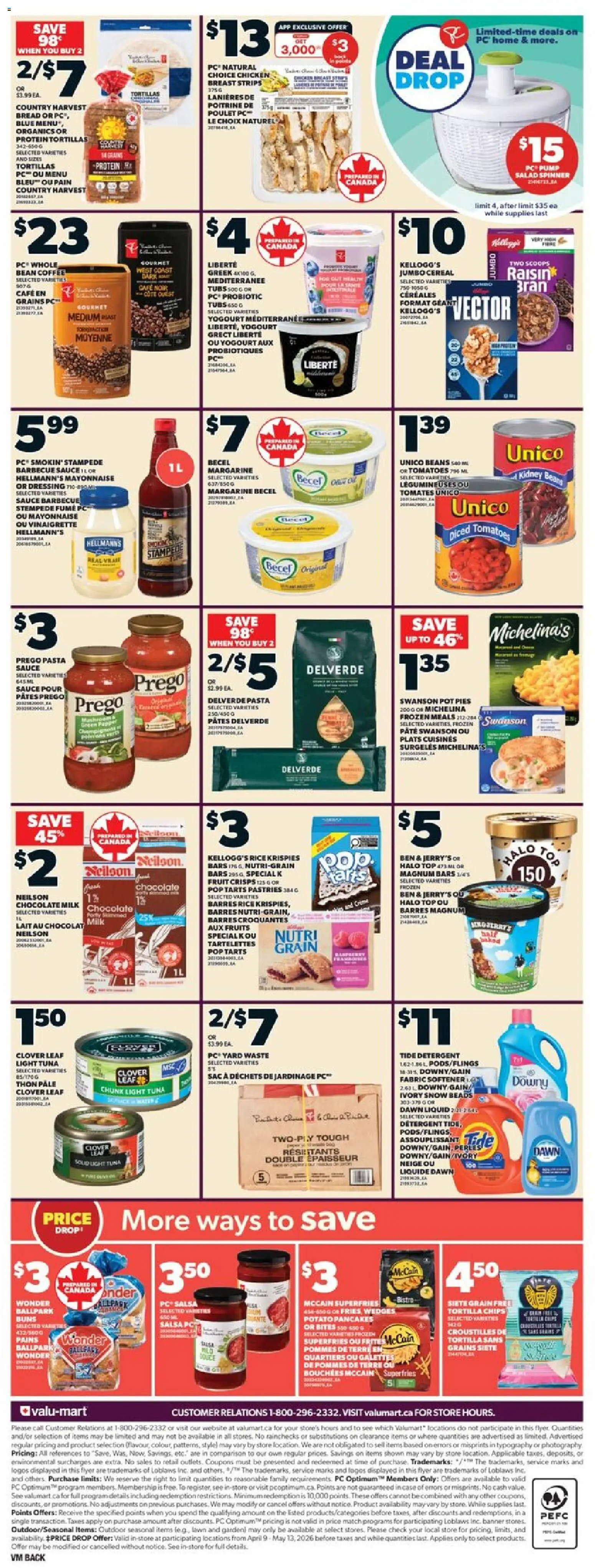 Valu Mart weekly flyer - page 2- valid from Apr 16, 2026
