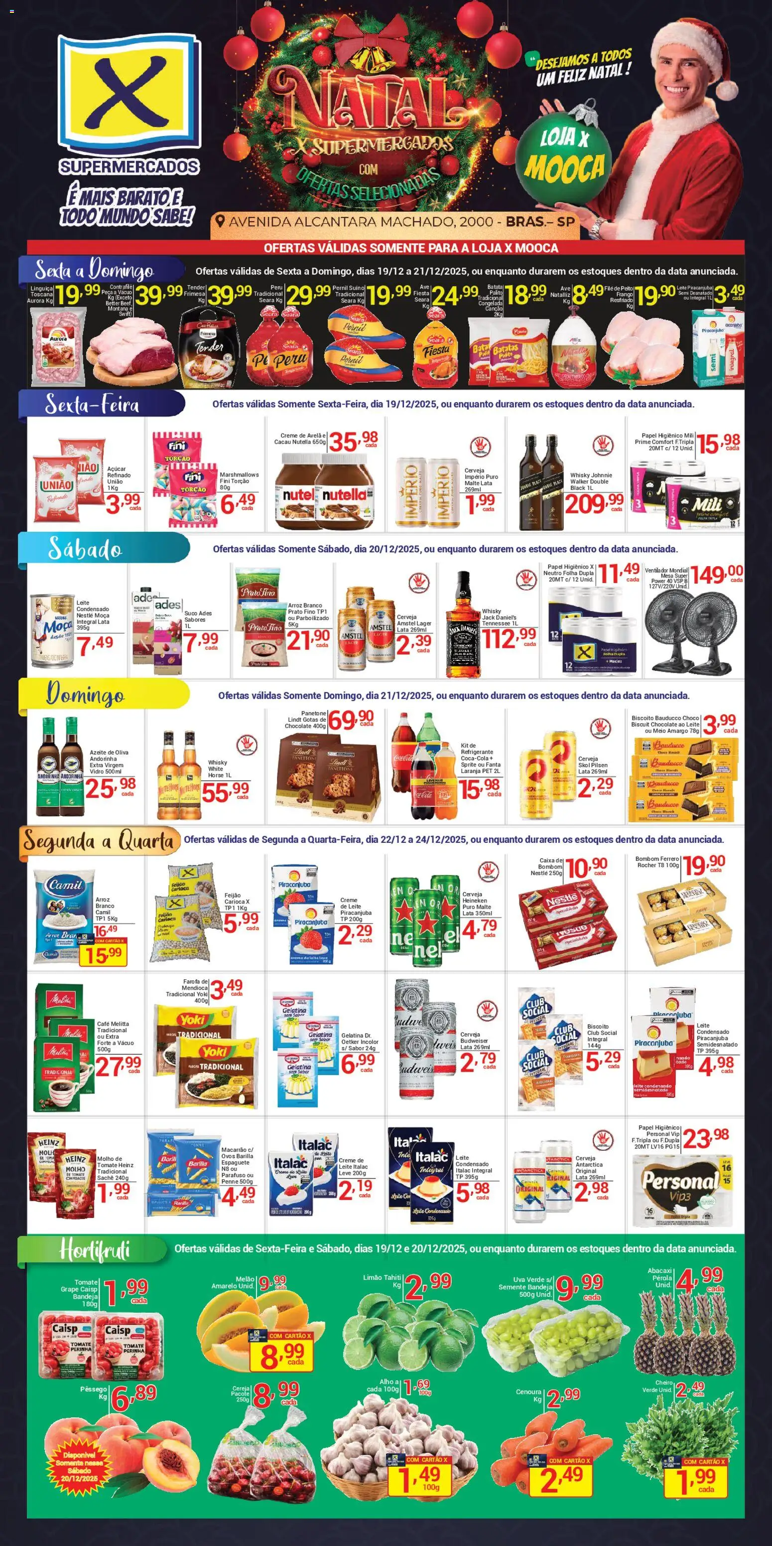 X Supermercados - Ofertas Fim de Semana - página 1- válido a partir de 19/12/2025
