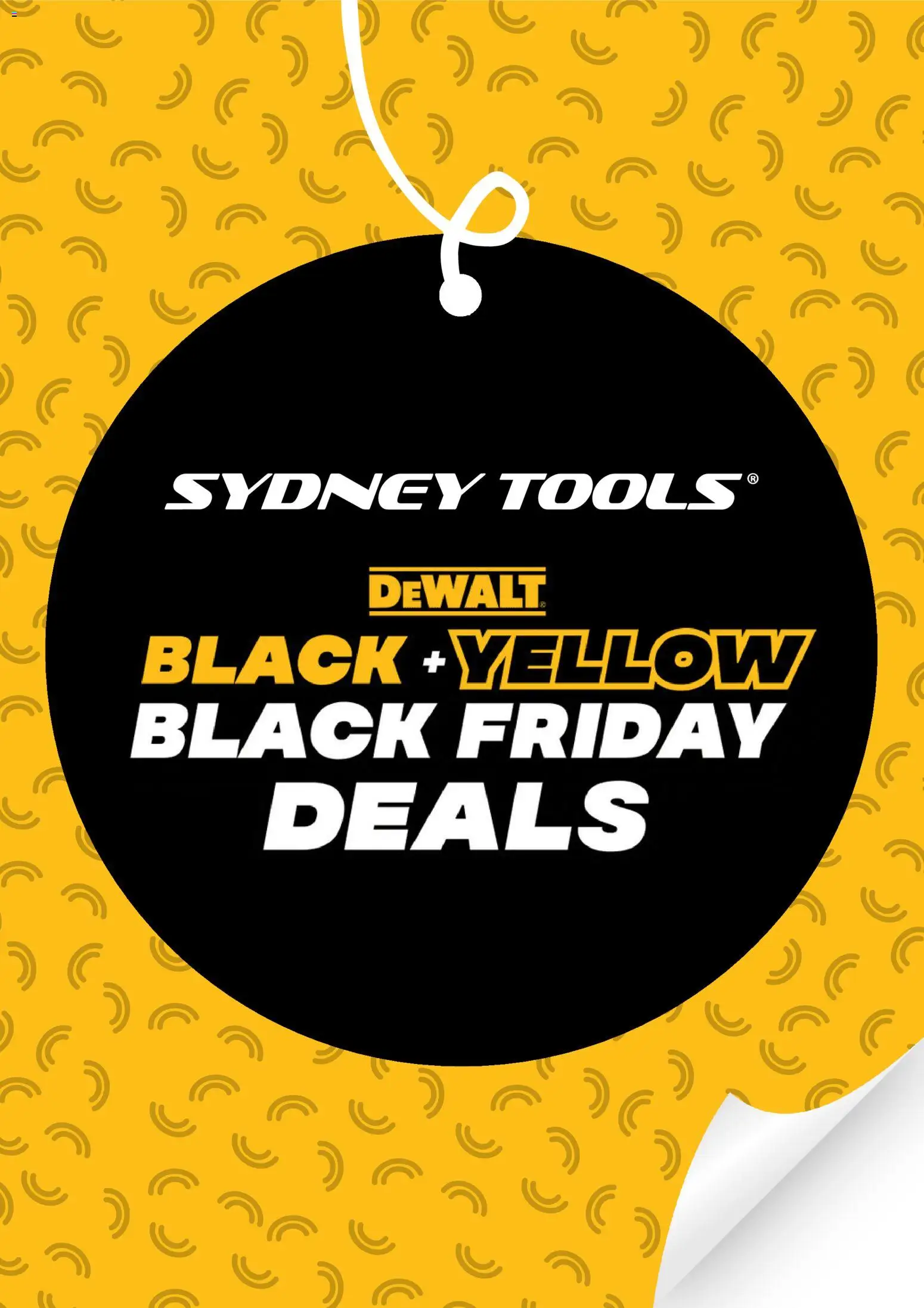 Sydney Tools Black Friday - page 1- valid from 31/10/2025