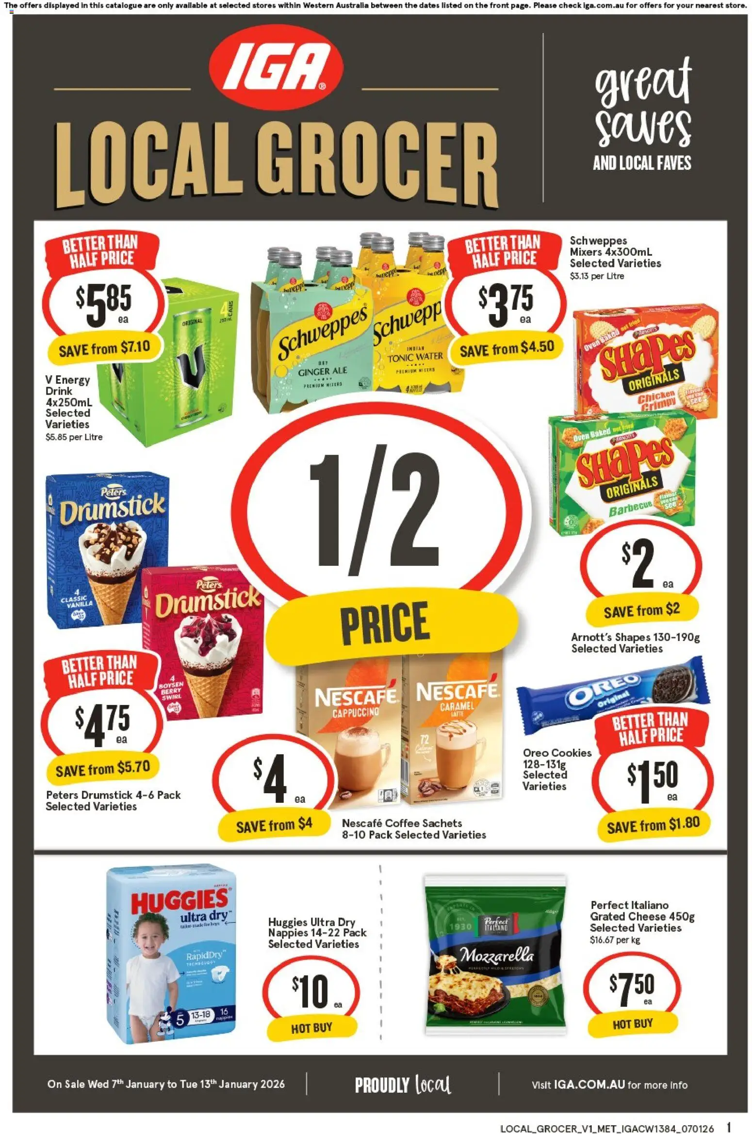 IGA Local Grocer WA - page 1- valid from 07/01/2026
