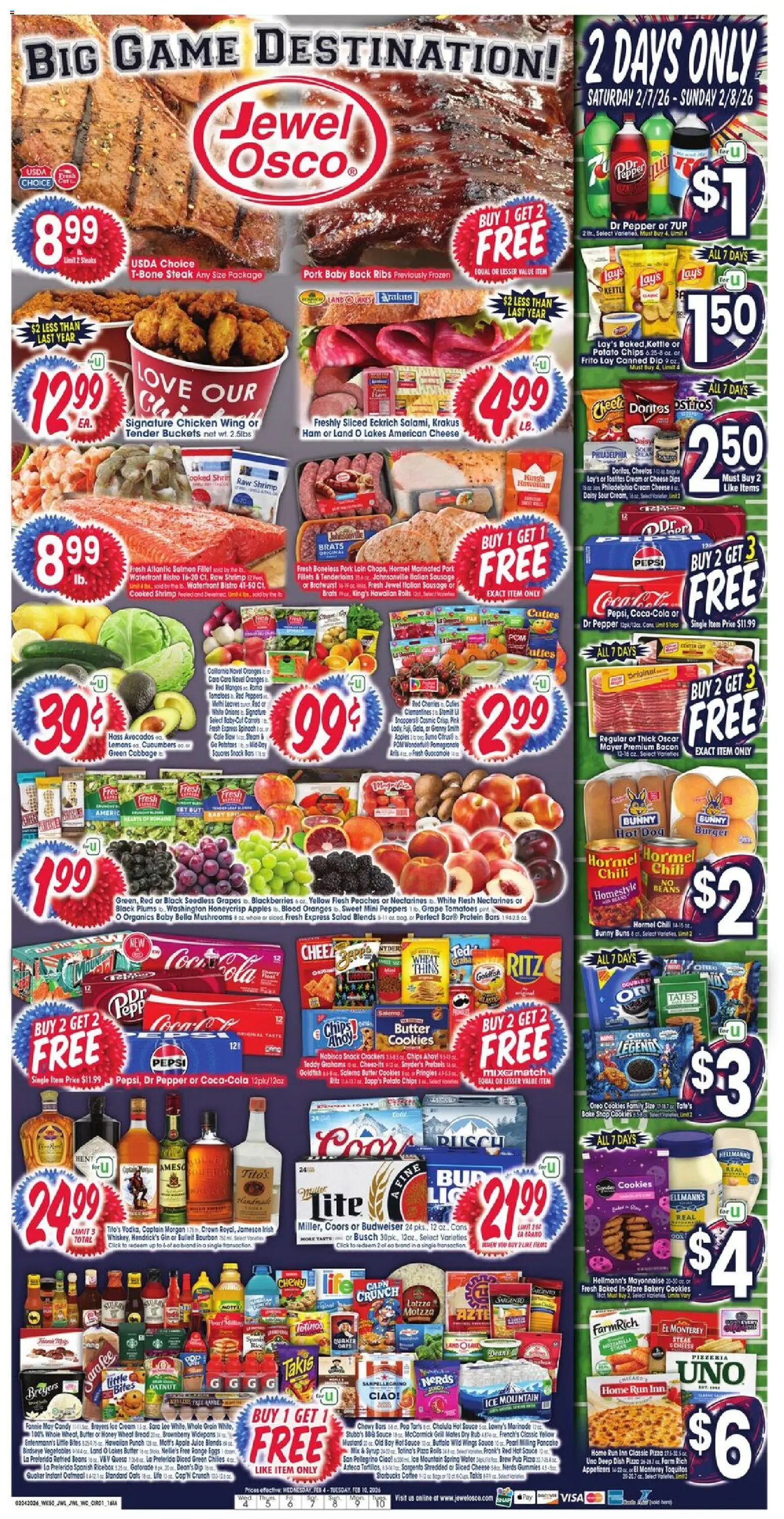 Jewel Osco Weekly Ad - IA - page 1- valid from 02/04/2026