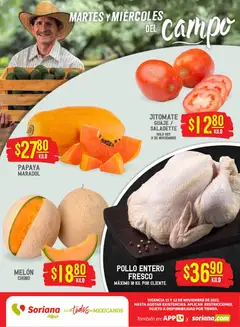 Soriana - Martes y Miércoles del Campo Híper: Ver, Tab, Chis, Camp, Yuc y Q. Roo válido desde 11/11/2025