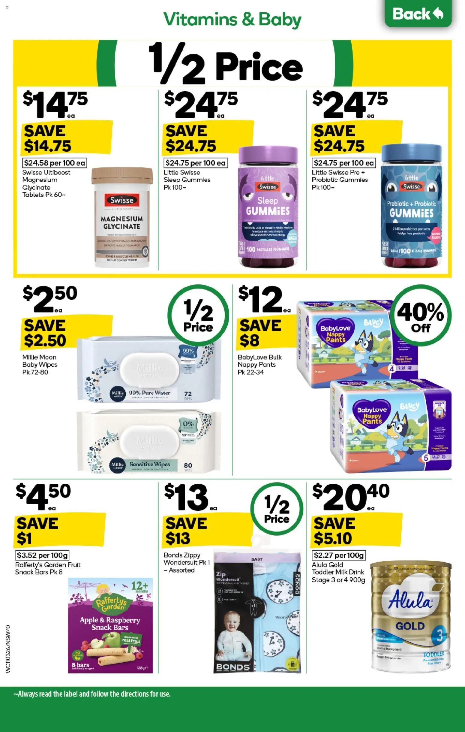 Woolworths catalogue  - page 40- valid from 11/03/2026