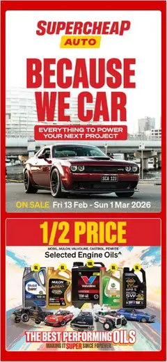 Supercheap Auto catalogue preview - valid from 13/02/2026