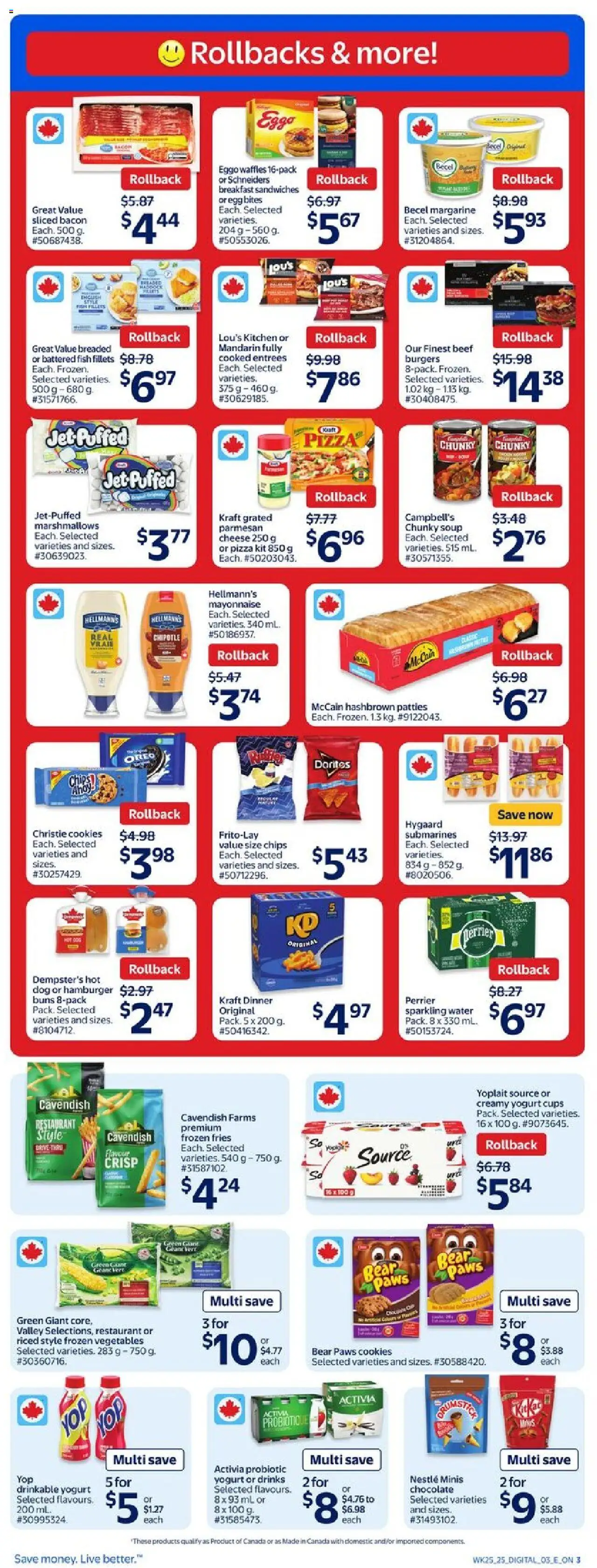 Walmart weekly flyer - page 4- valid from Jul 17, 2025