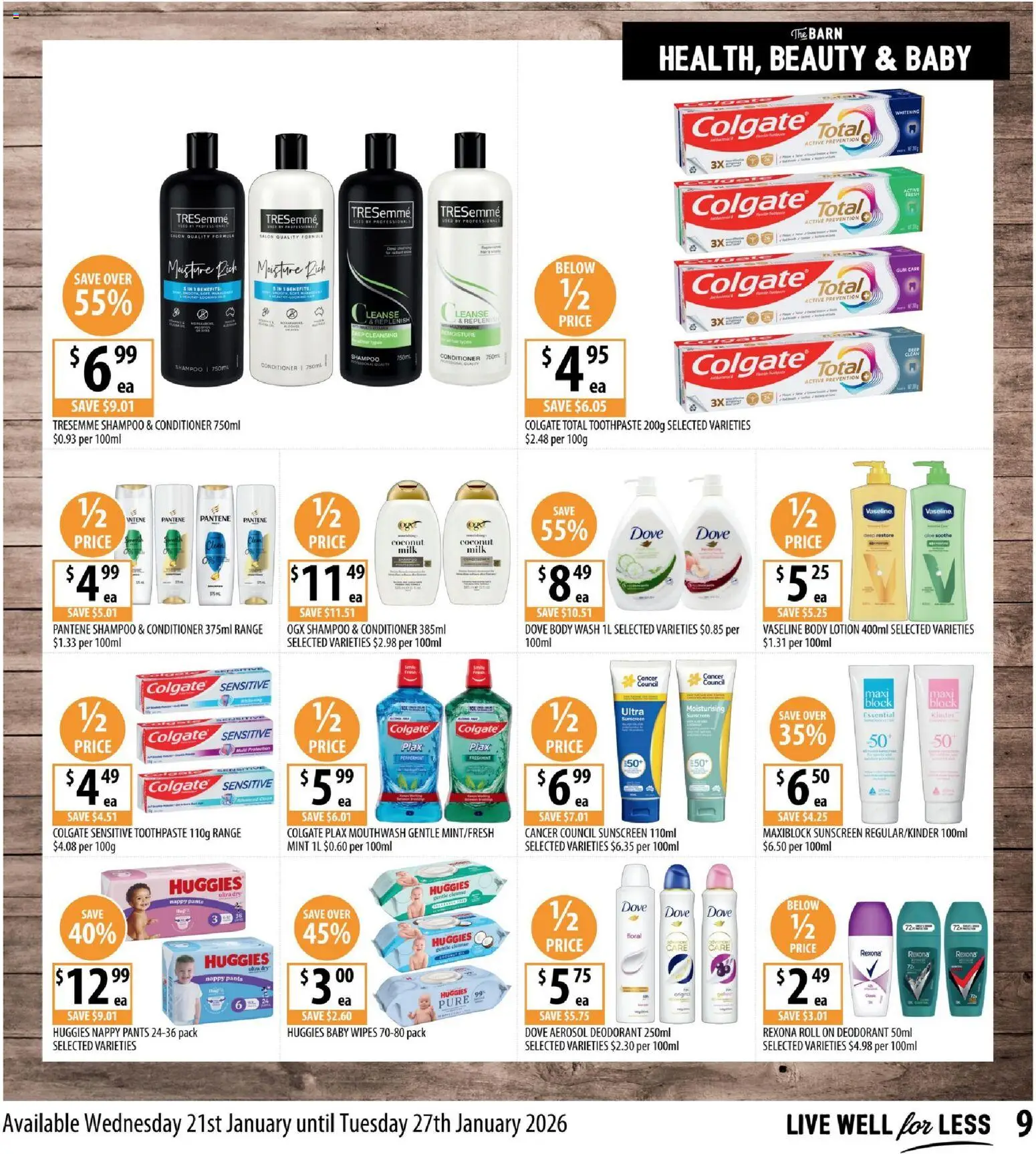 Supabarn  Catalogue  - page 9- valid from 21/01/2026