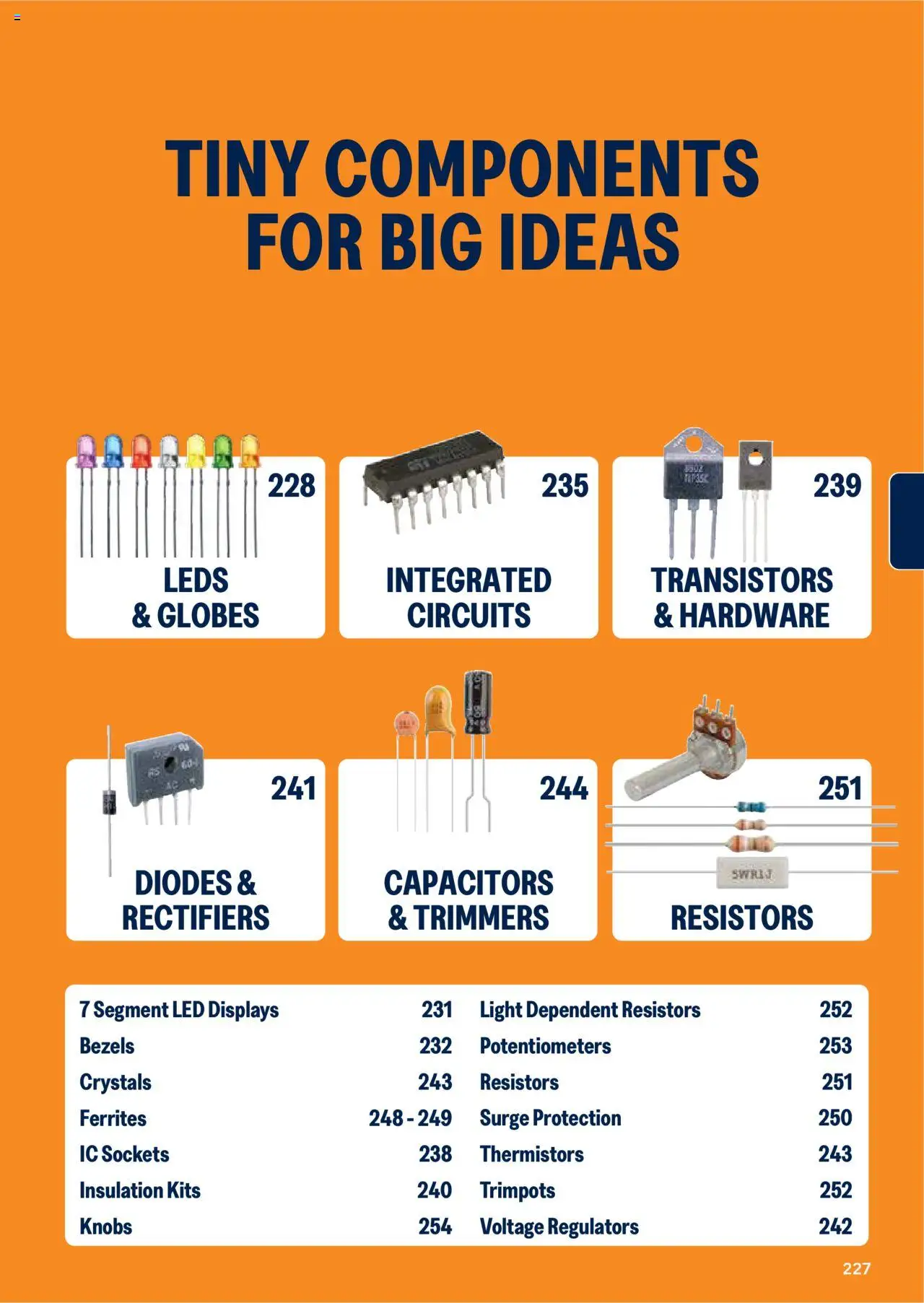Jaycar Engineering & Scientific Catalogue 2025/2026  - page 227- valid from 09/07/2025