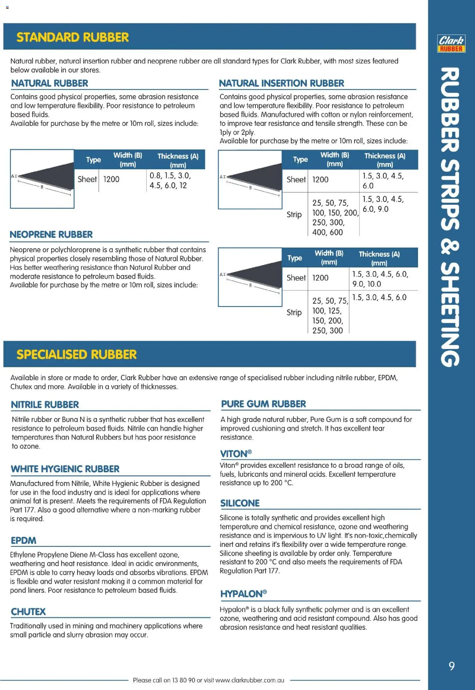 Clark Rubber catalogue  - page 9- valid from 02/04/2026
