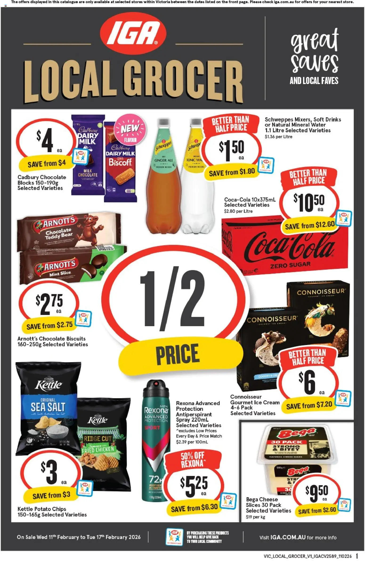 IGA Local Grocer VIC - page 1- valid from 11/02/2026