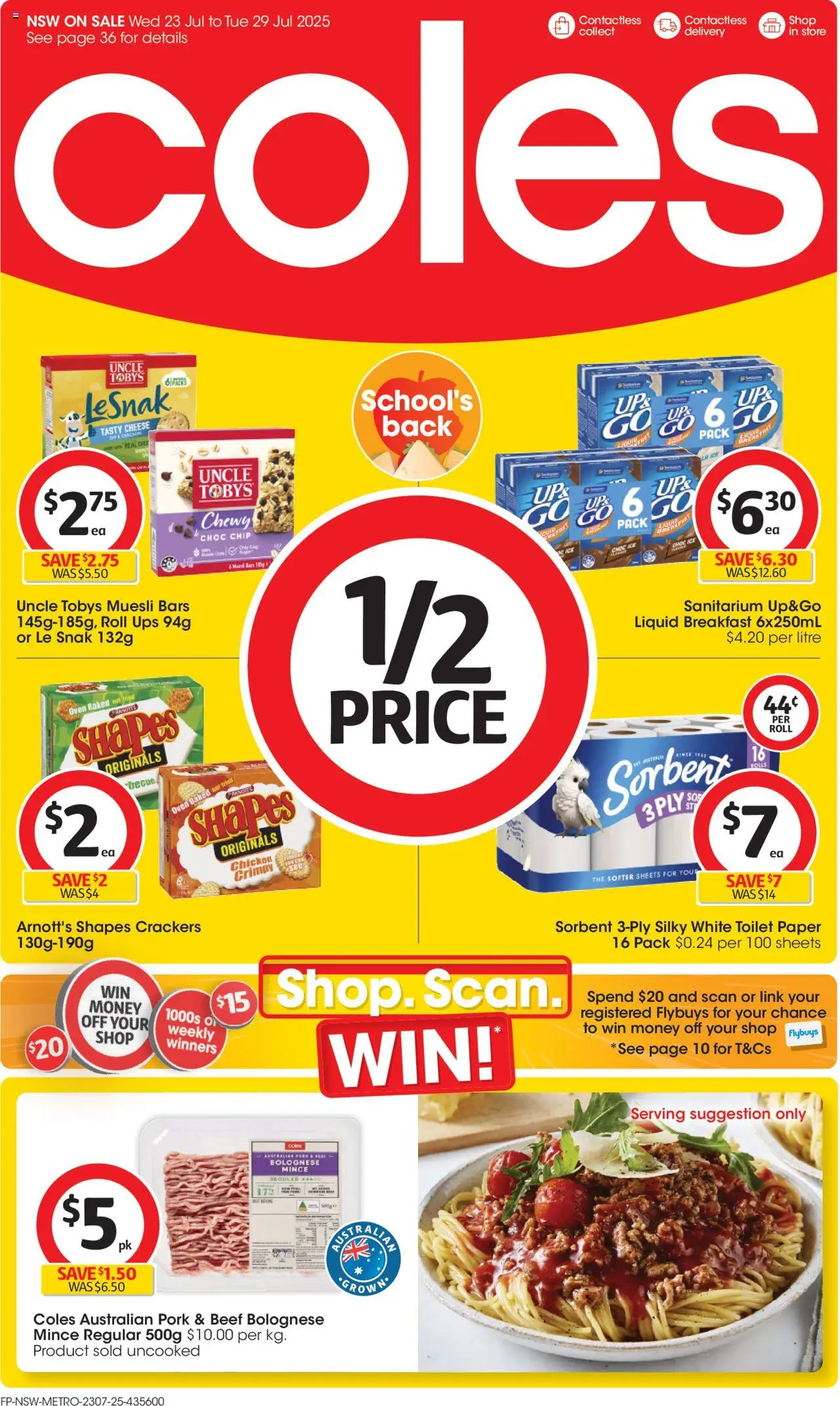 Coles Catalogue NSW - page 1- valid from 23/07/2025