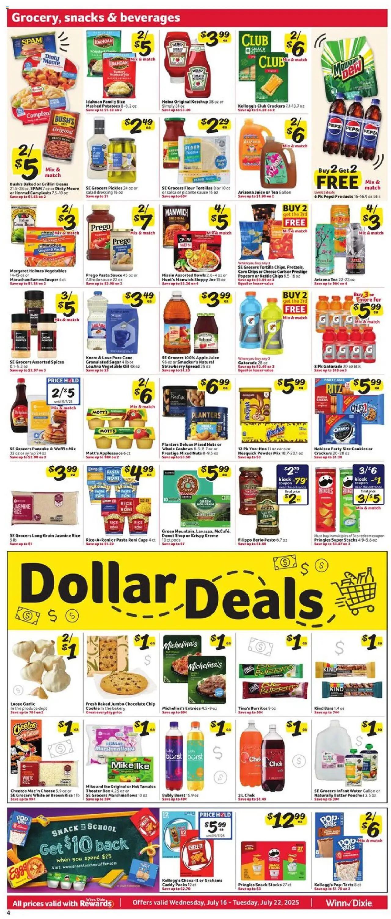 Winn Dixie Weekly Circular - GA - page 5- valid from 07/16/2025