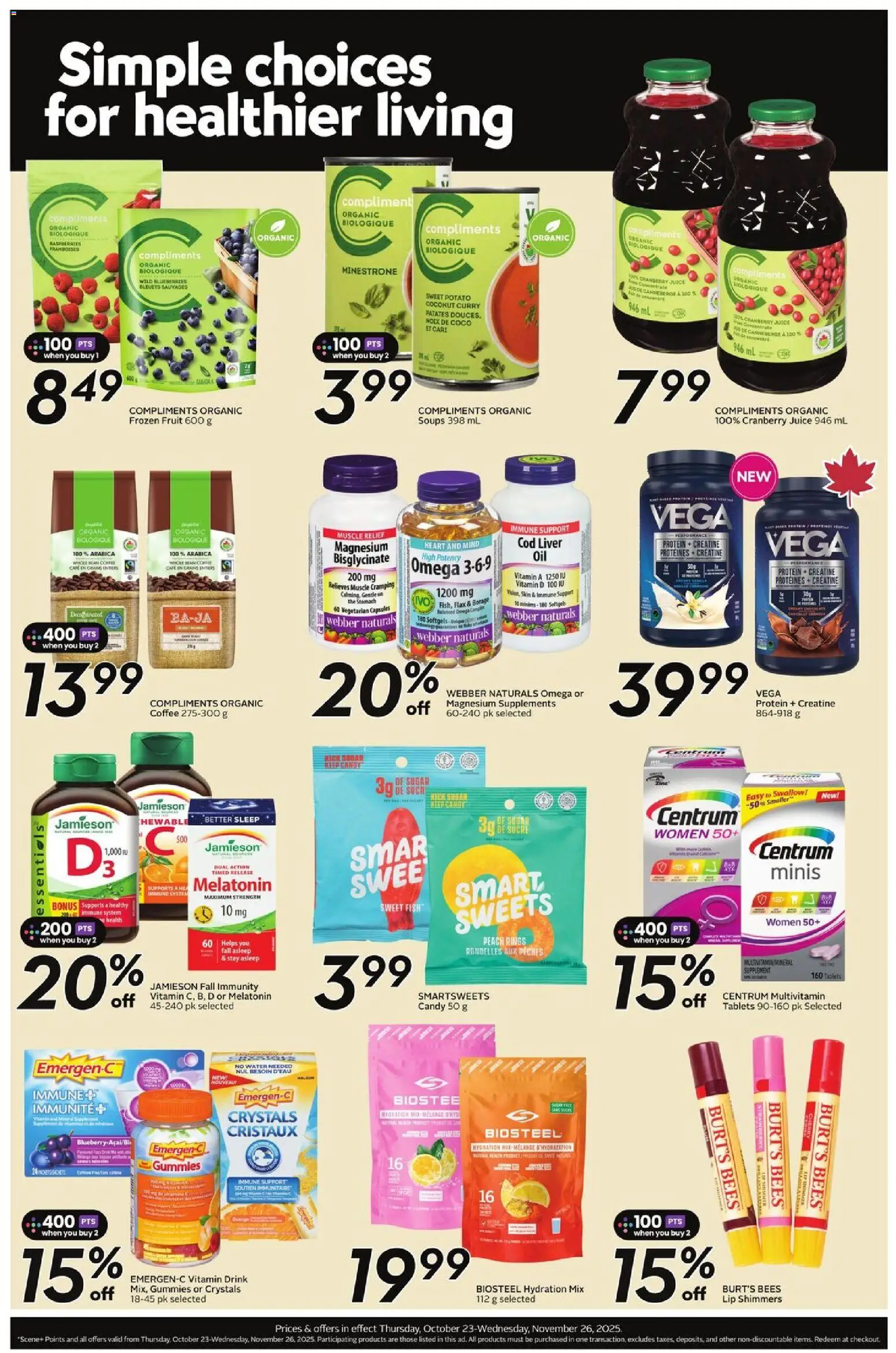 Safeway - Natural and Wellness Booklet - page 2- valid from Oct 23, 2025