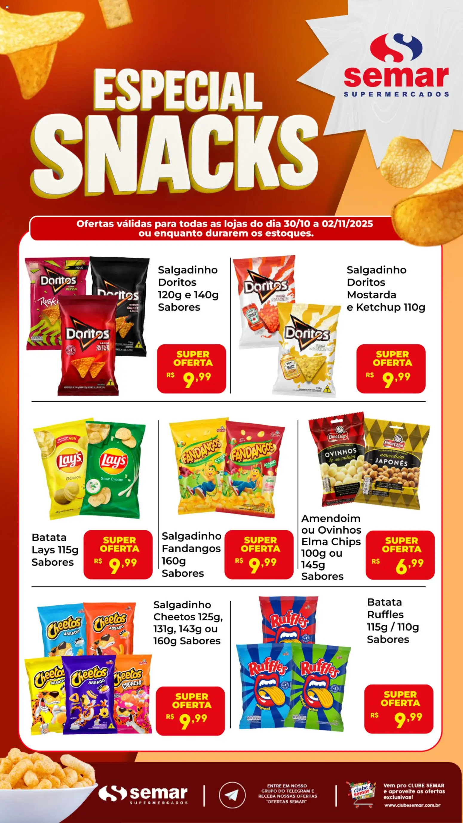 Semar Supermercado - Ofertas Especial Snacks - página 1- válido a partir de 30/10/2025
