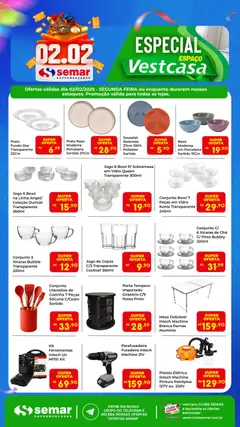 Pré-visualização Semar Supermercado - Ofertas Vestcasa válida a partir de 02/02/2026