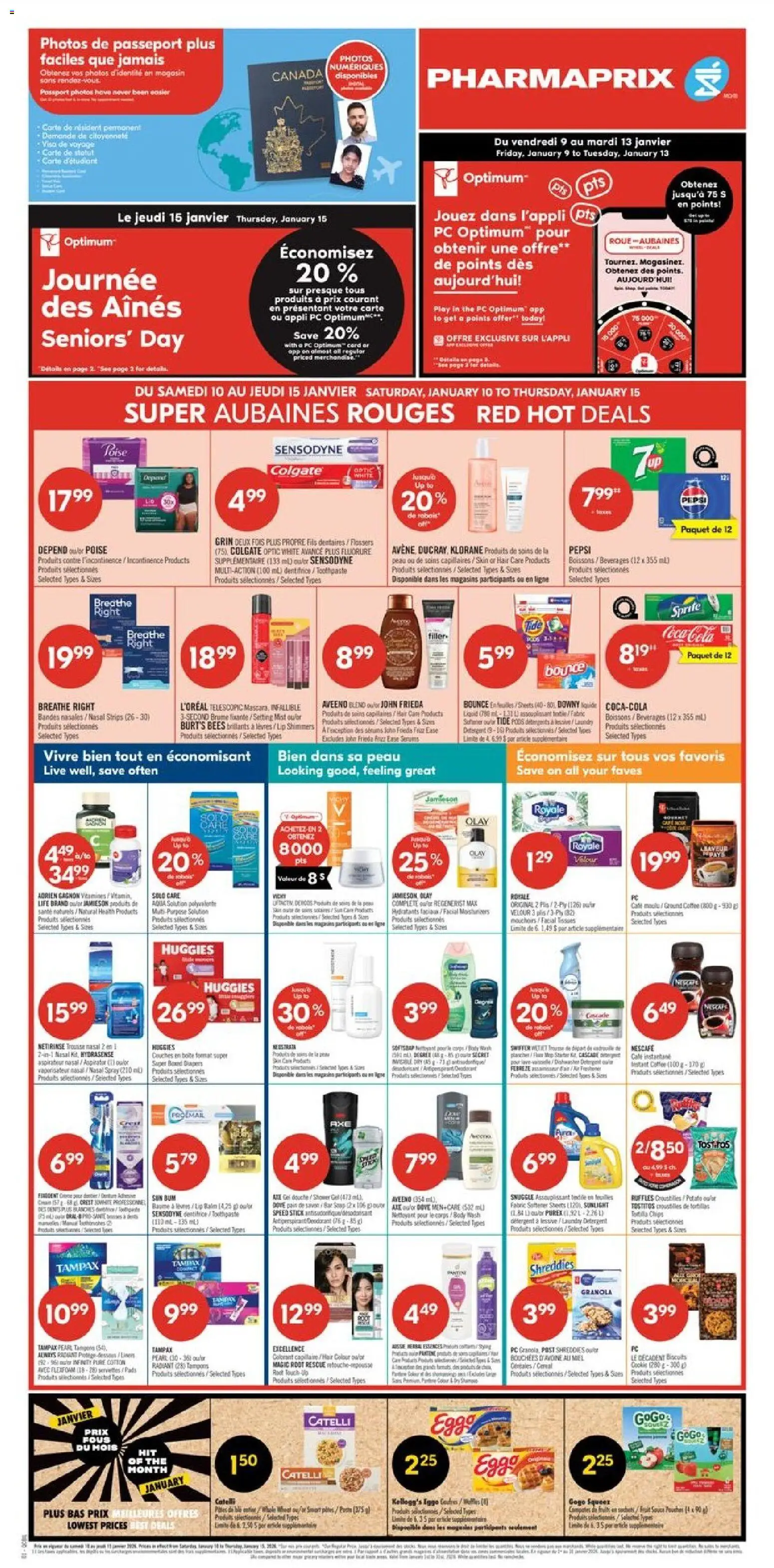 Pharmaprix weekly flyer / circulaire - page 3- valid from Jan 9, 2026