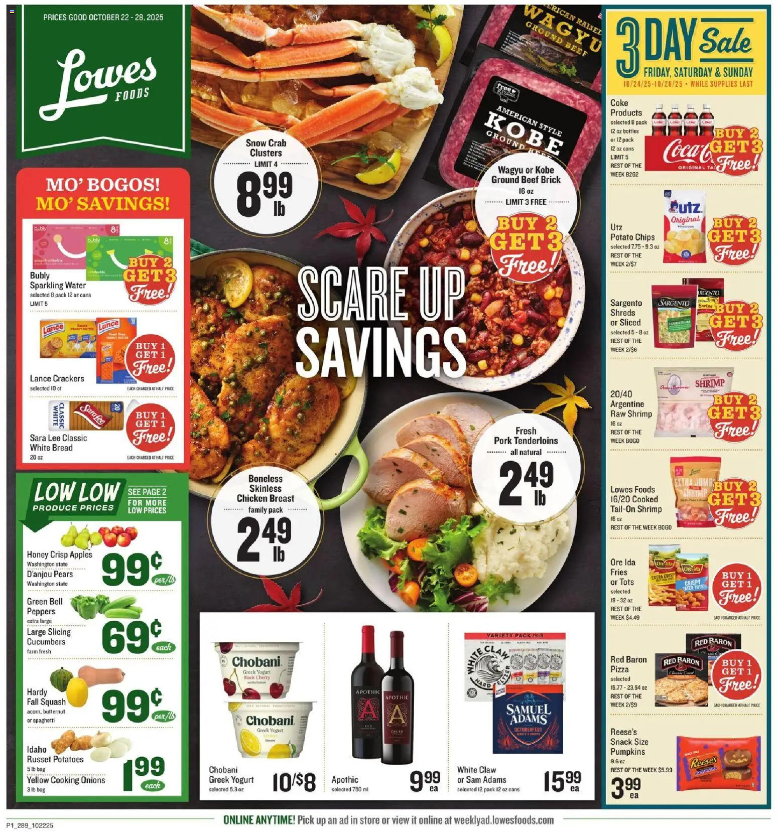 Lowes Foods Weekly Ad - GA - page 1- valid from 10/22/2025