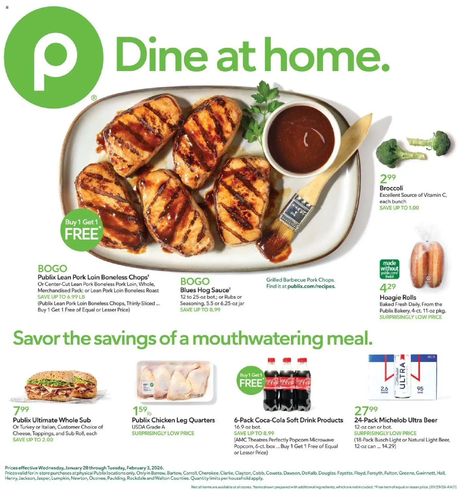 Publix Weekly Ad - page 1- valid from 01/28/2026