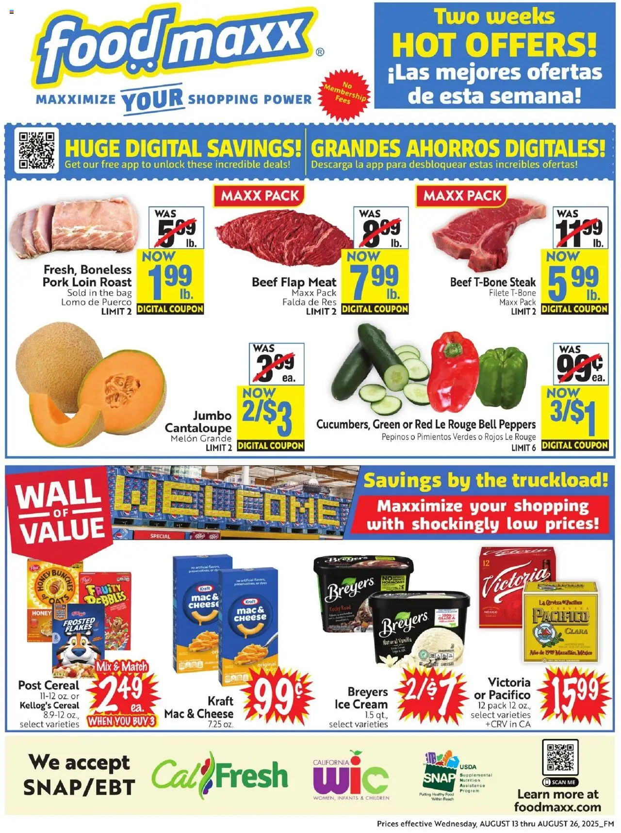 FoodMaxx Flyer - NV - page 1- valid from 08/13/2025