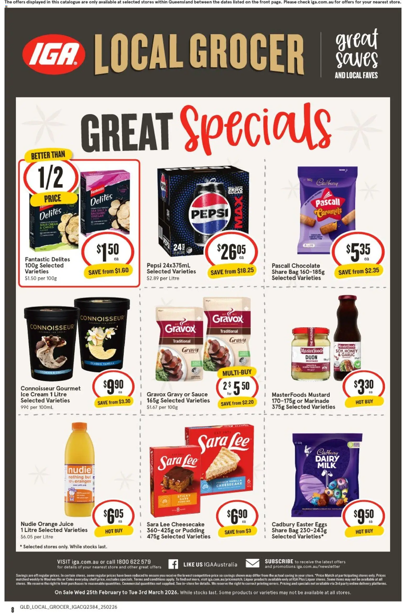 IGA Local Grocer QLD - page 8- valid from 25/02/2026