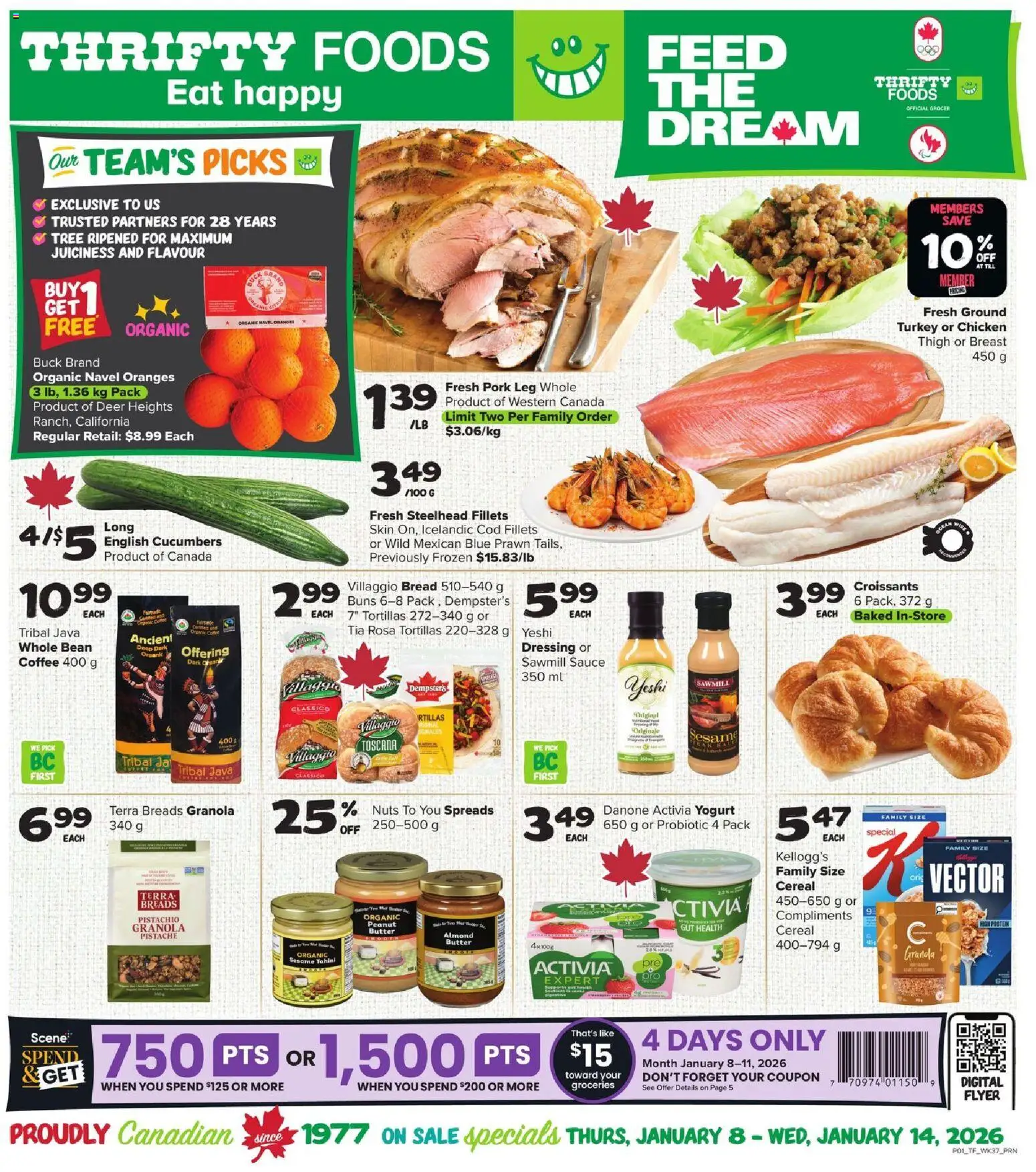 Thrifty Foods weekly flyer / circulaire - page 3- valid from Jan 8, 2026