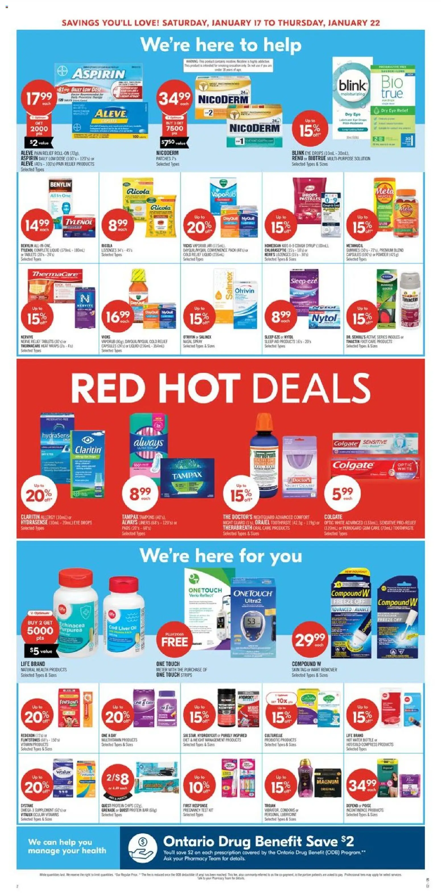 Shoppers weekly flyer / circulaire - page 4- valid from Jan 16, 2026