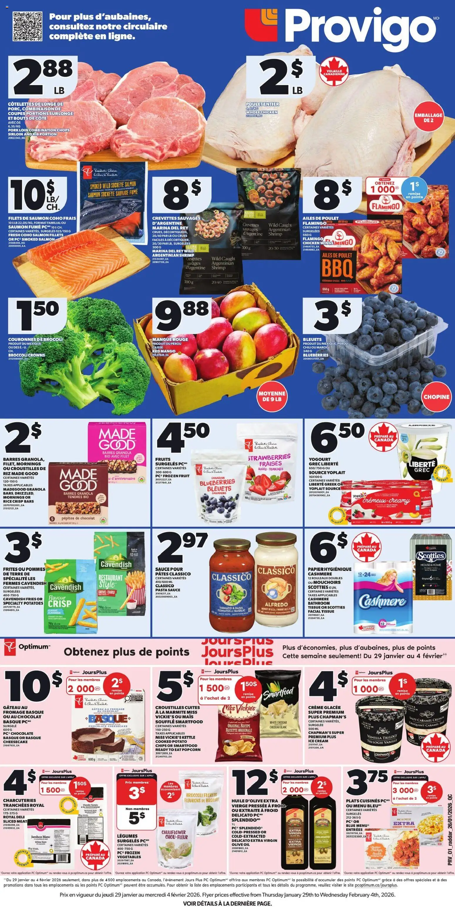 Provigo weekly flyer / circulaire - page 1- valid from Jan 29, 2026