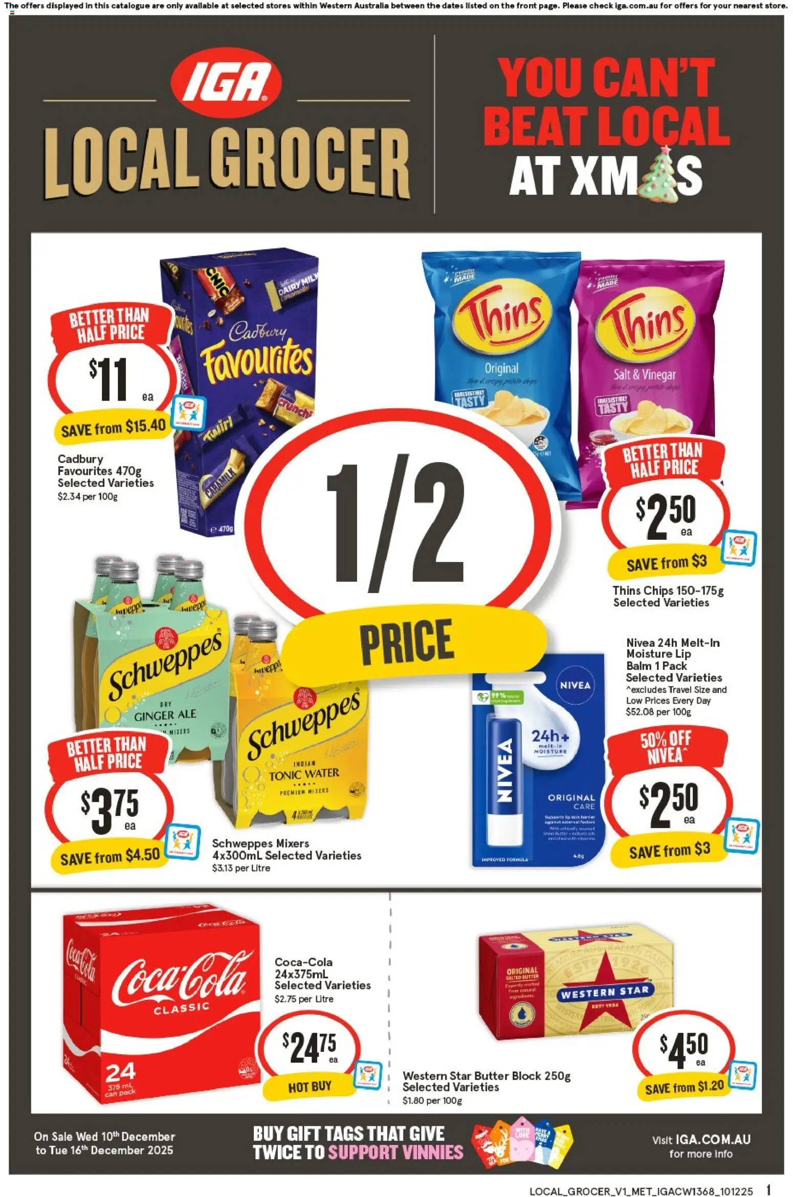 IGA Local Grocer WA - page 1- valid from 10/12/2025