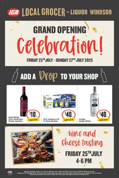 IGA catalogue preview - valid from 25/07/2025