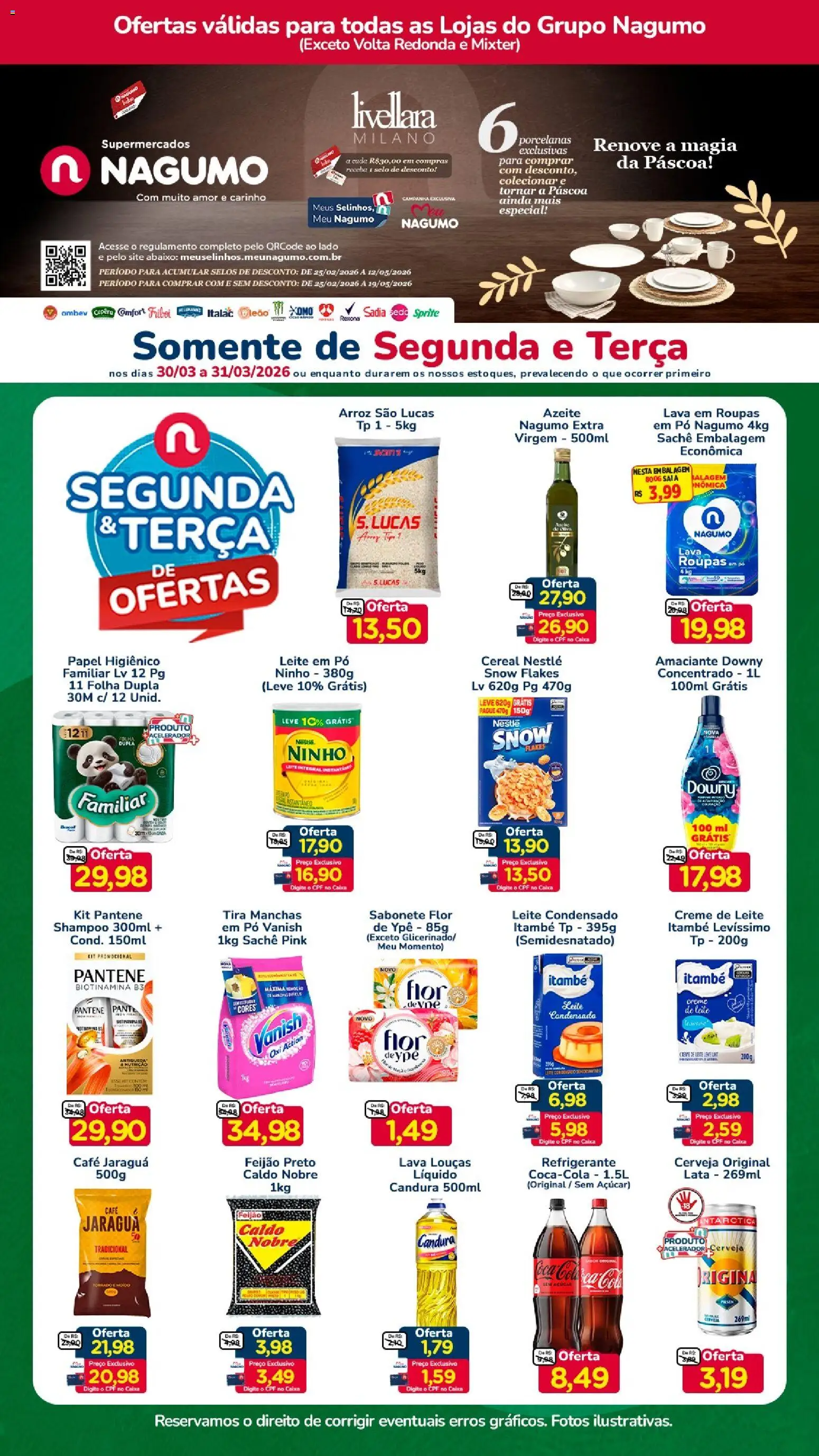 Nagumo ofertas Segunda e Terça - página 1- válido a partir de 30/03/2026
