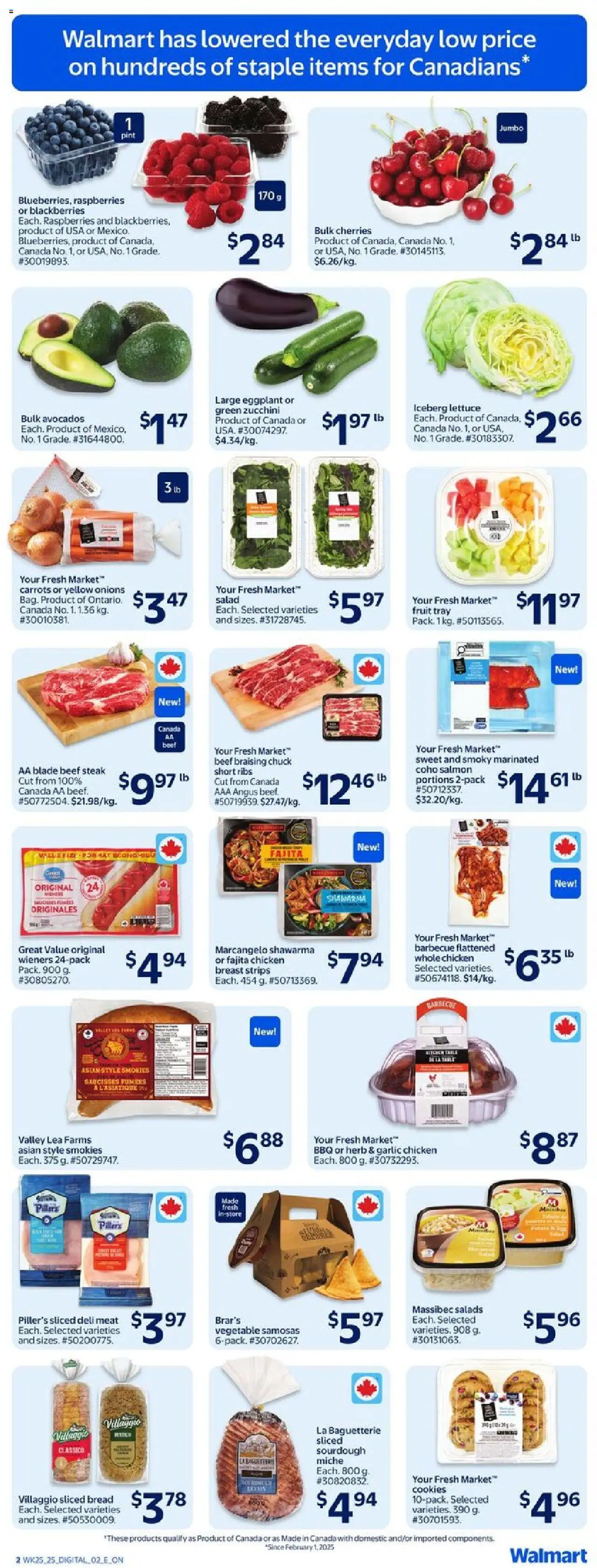 Walmart weekly flyer - page 3- valid from Jul 17, 2025