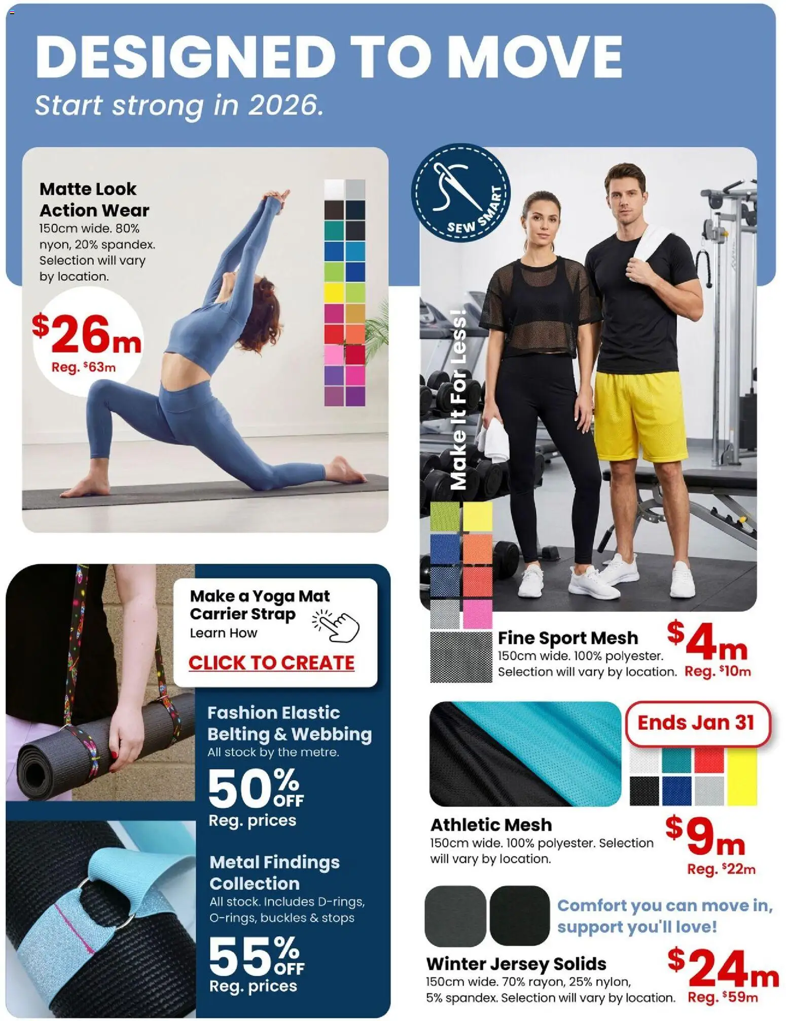 Fabricland weekly flyer / circulaire - page 6- valid from Jan 2, 2026