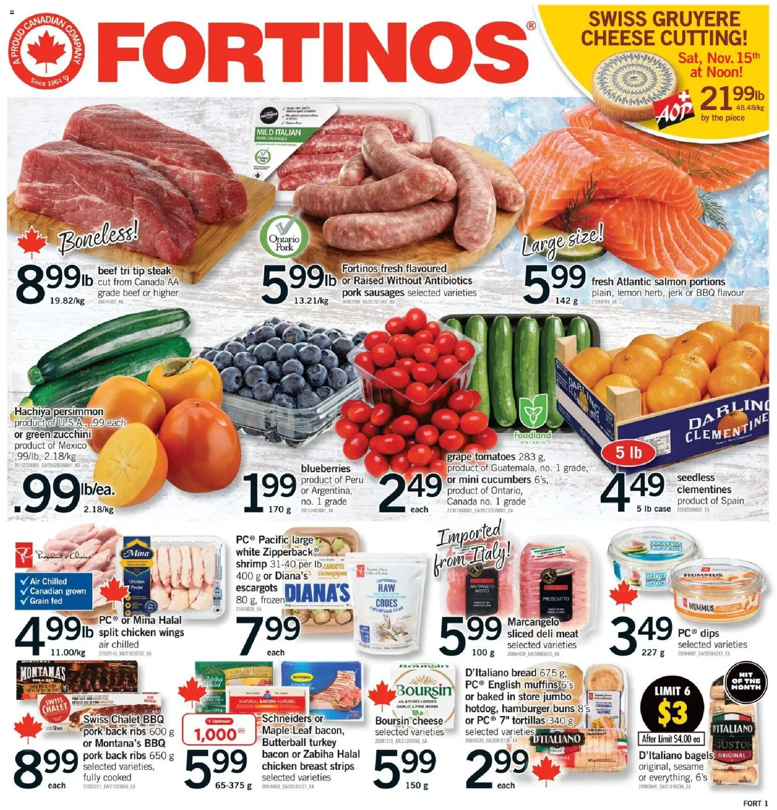 Fortinos weekly flyer / circulaire - page 1- valid from Nov 13, 2025