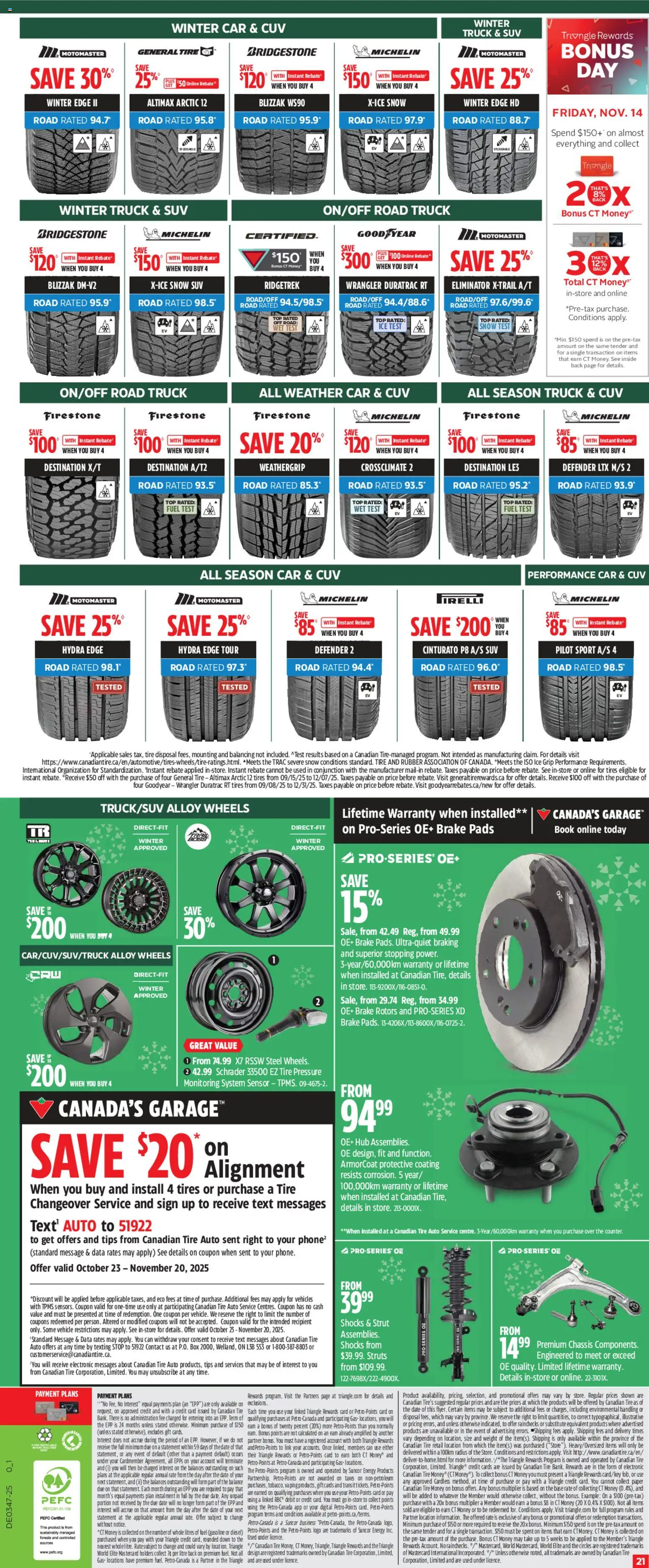 Canadian Tire weekly flyer - page 20- valid from Nov 13, 2025